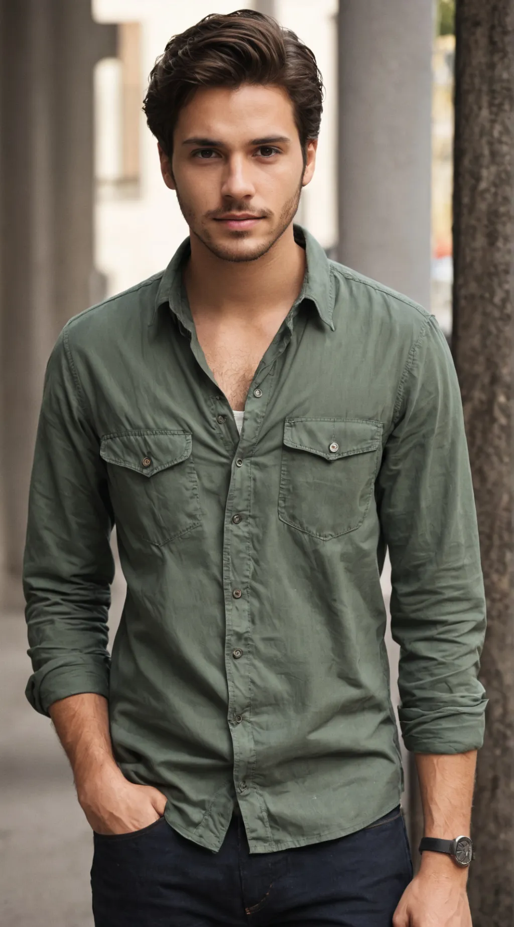 ai character: David  background