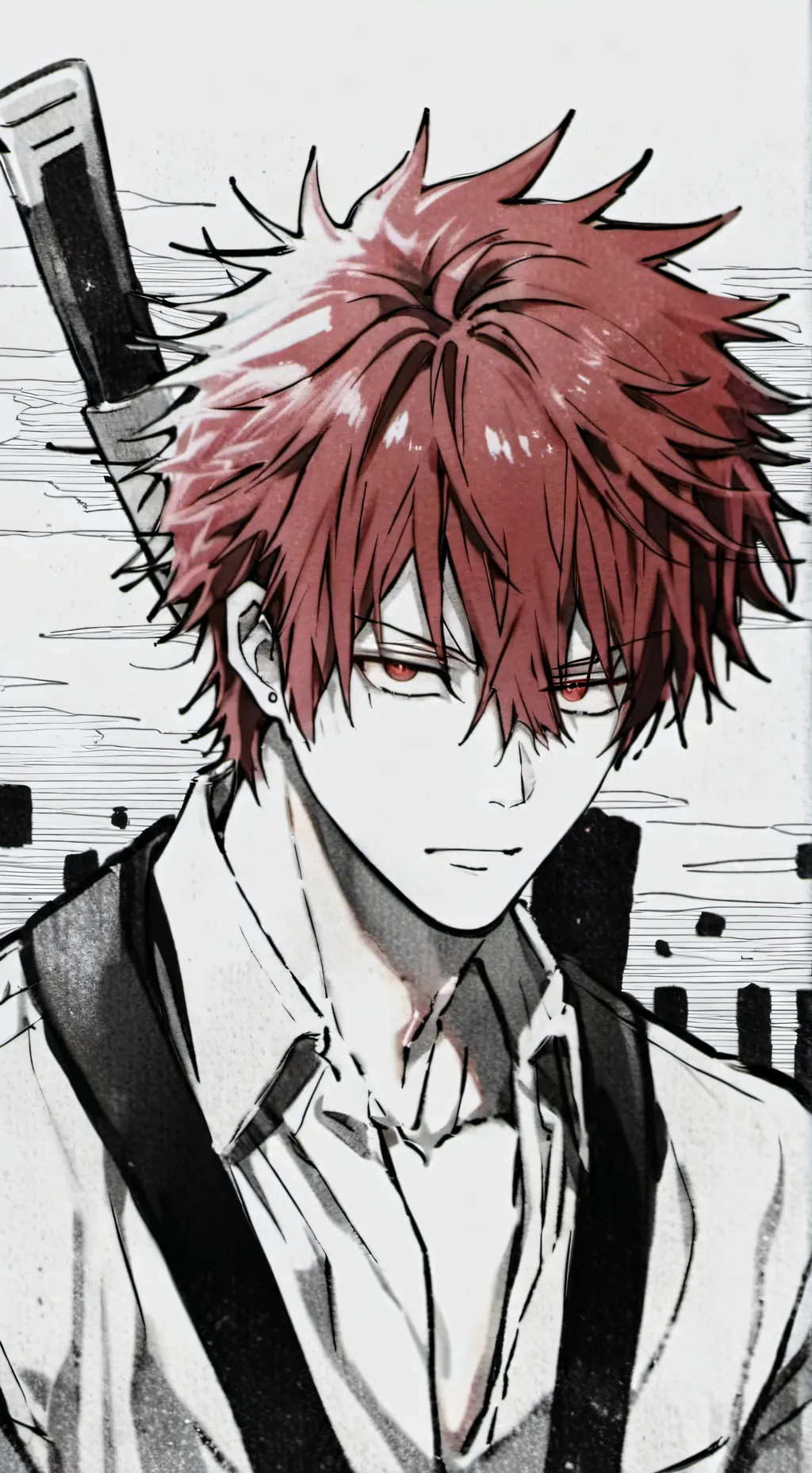 ai character: Kirishima😘🥰❤ background