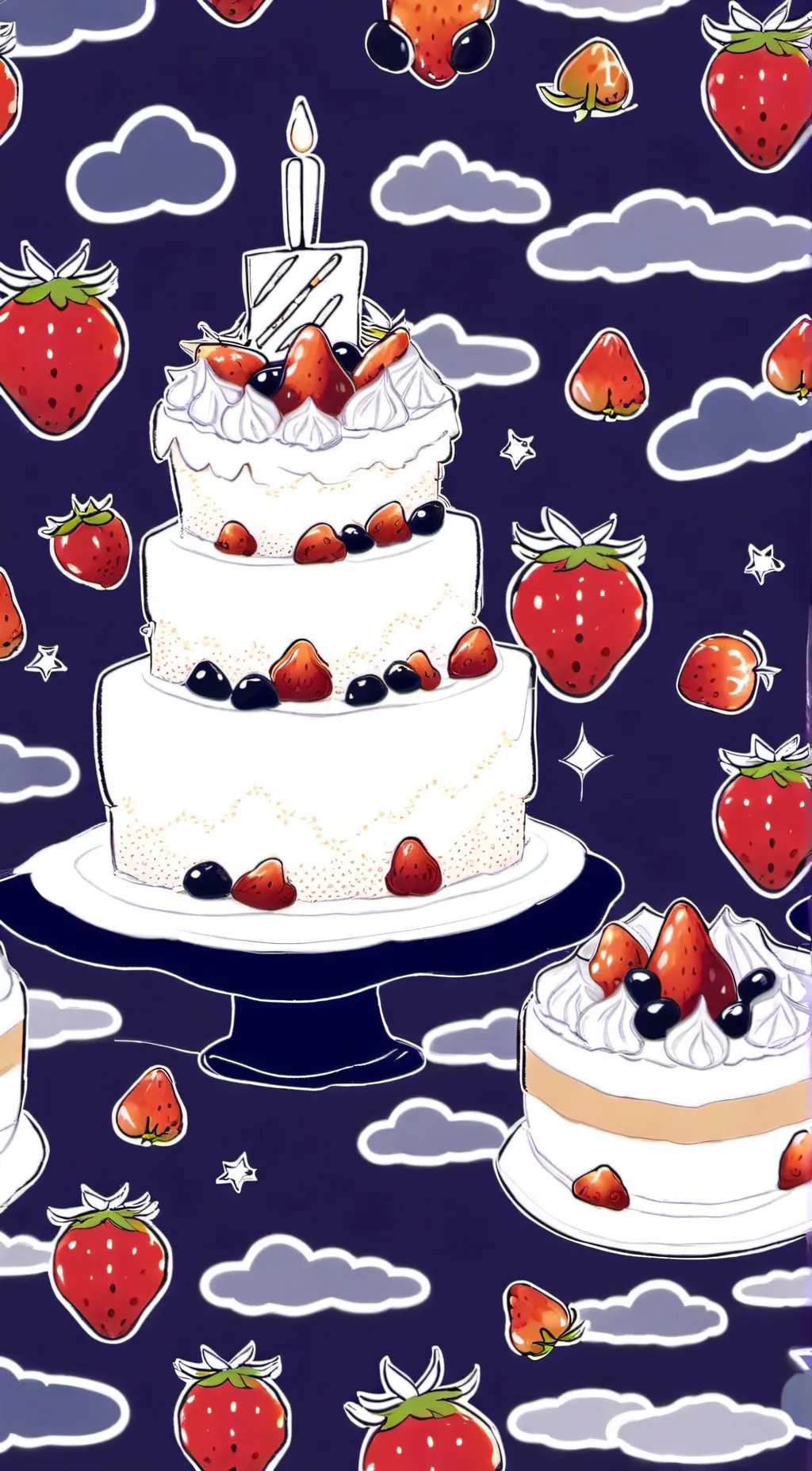 ai character: Fruitcake  background