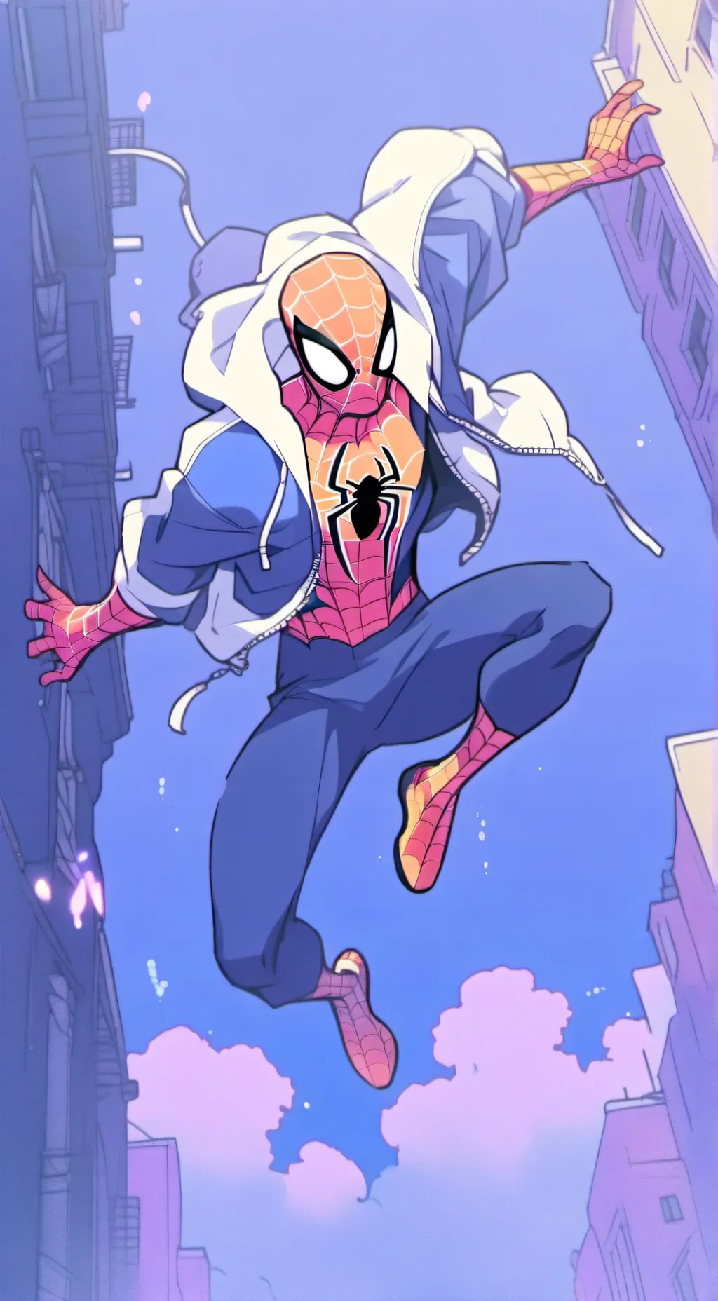 ai character: Spider man background