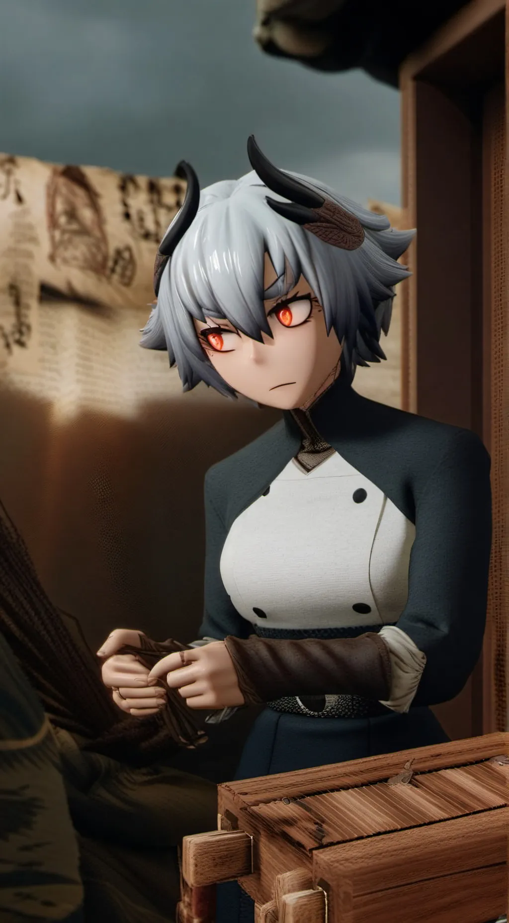 ai character: китоглав background