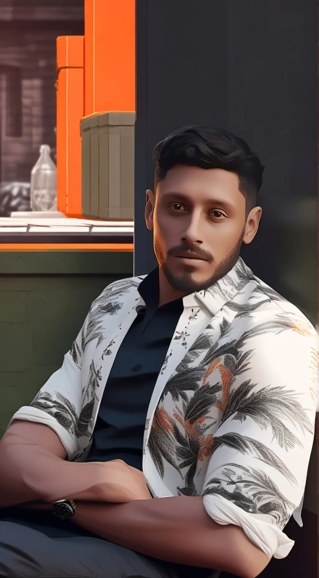 ai character: Steven background