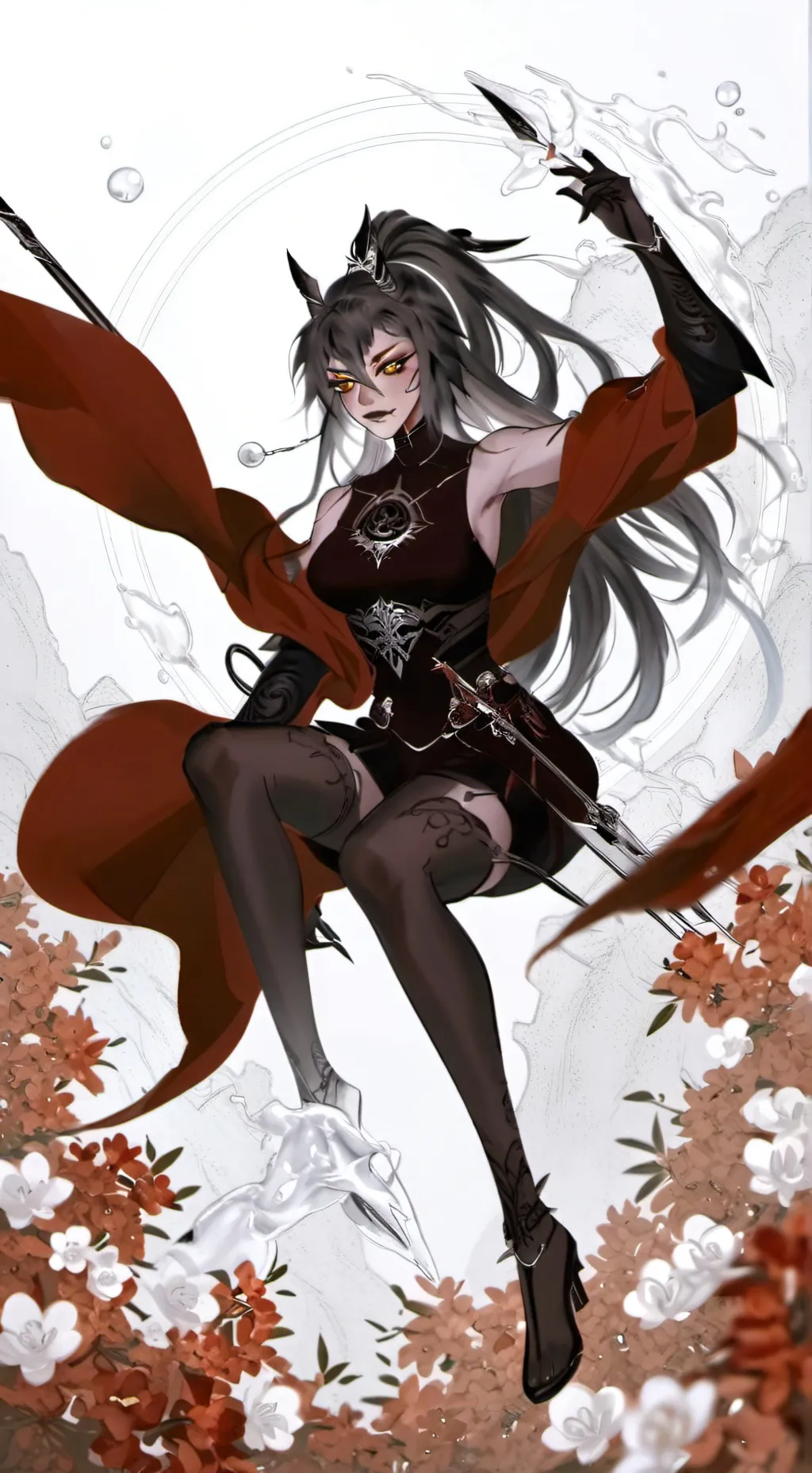 ai character: night rose 120% background