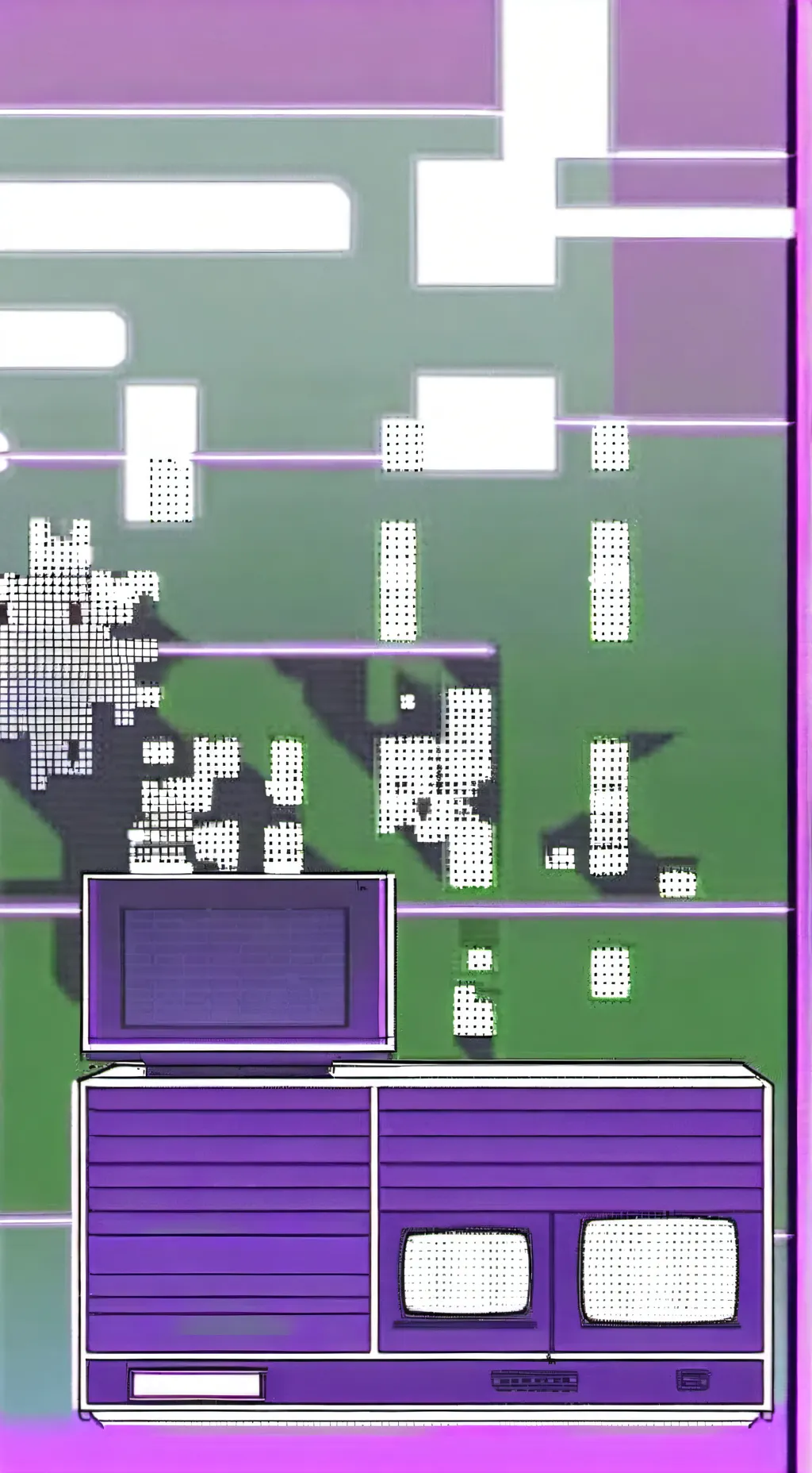 ai character: chibi Titan tv man background