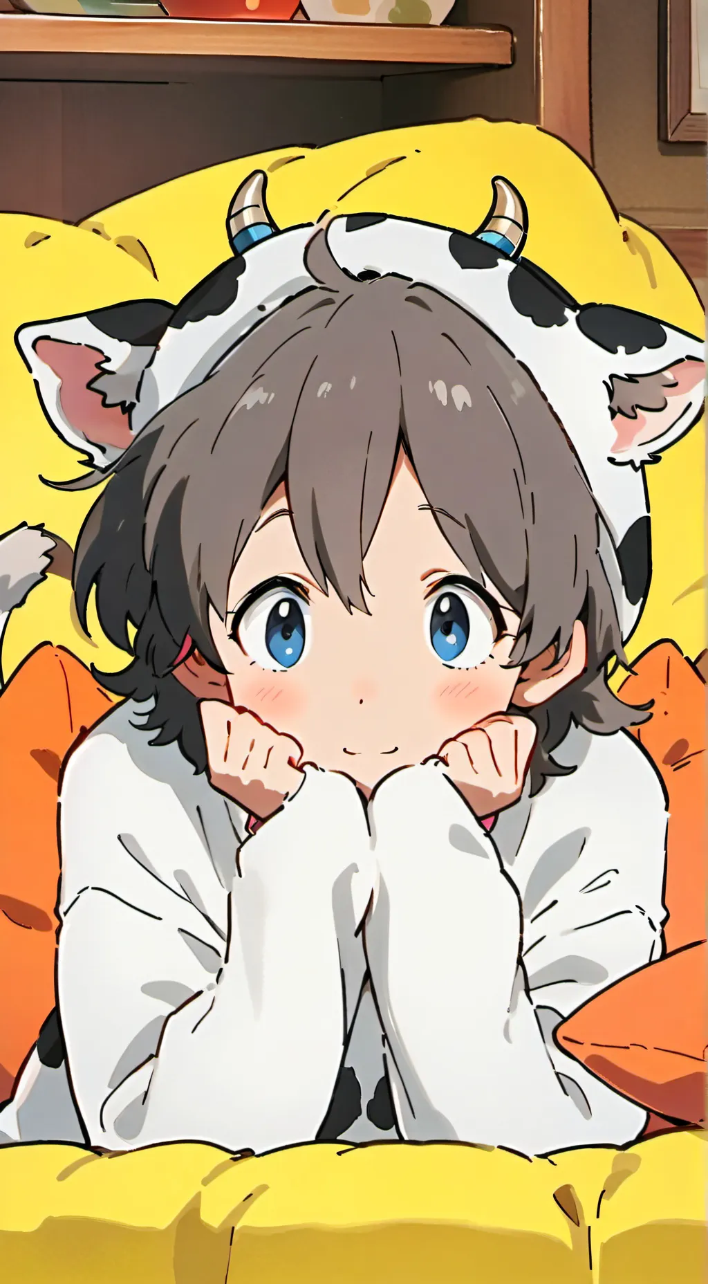 ai character: Polar Cow Spirit background