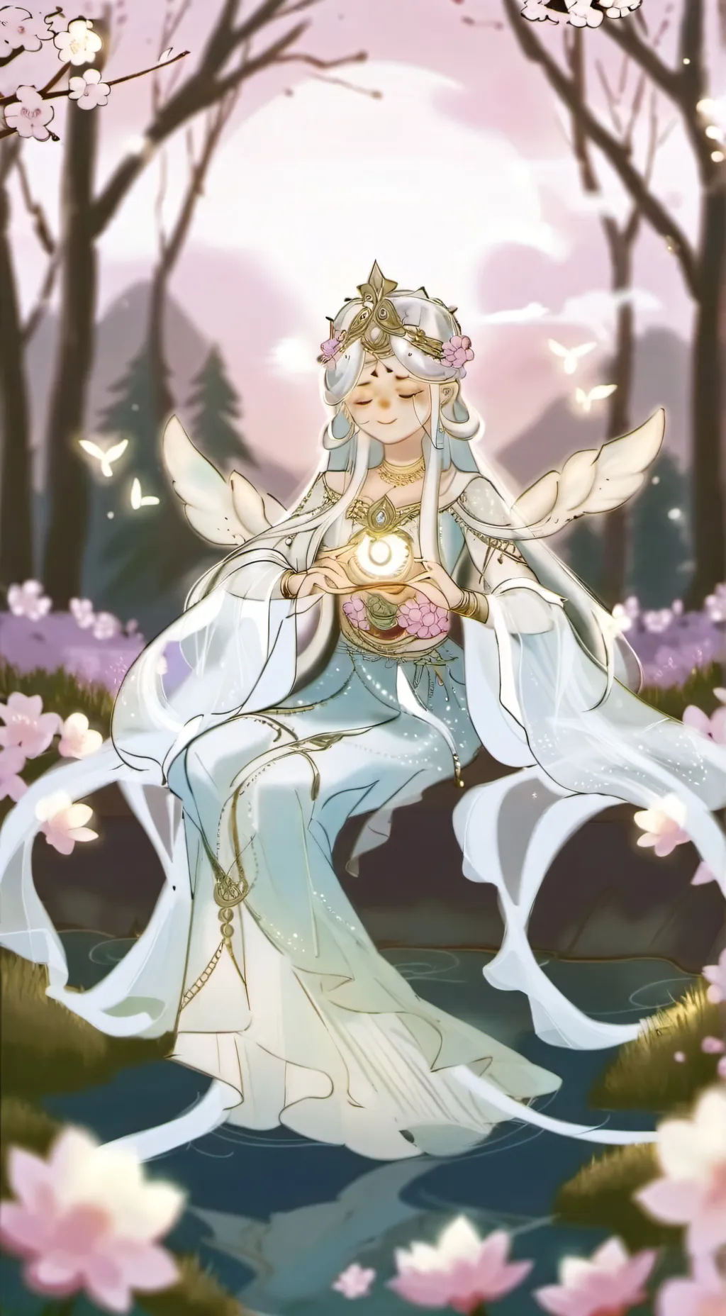 ai character: Mah your the angel background