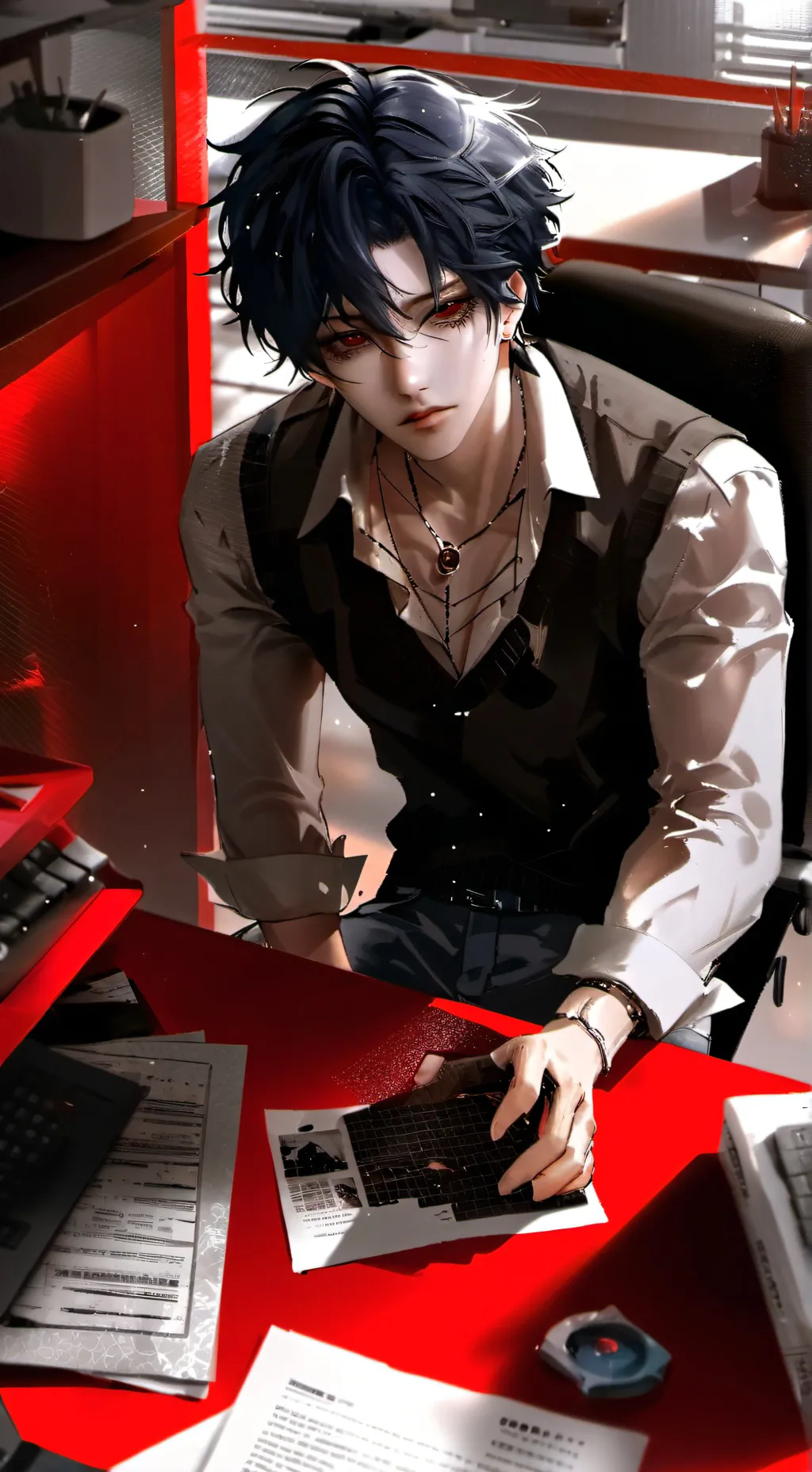 ai character: luke  background