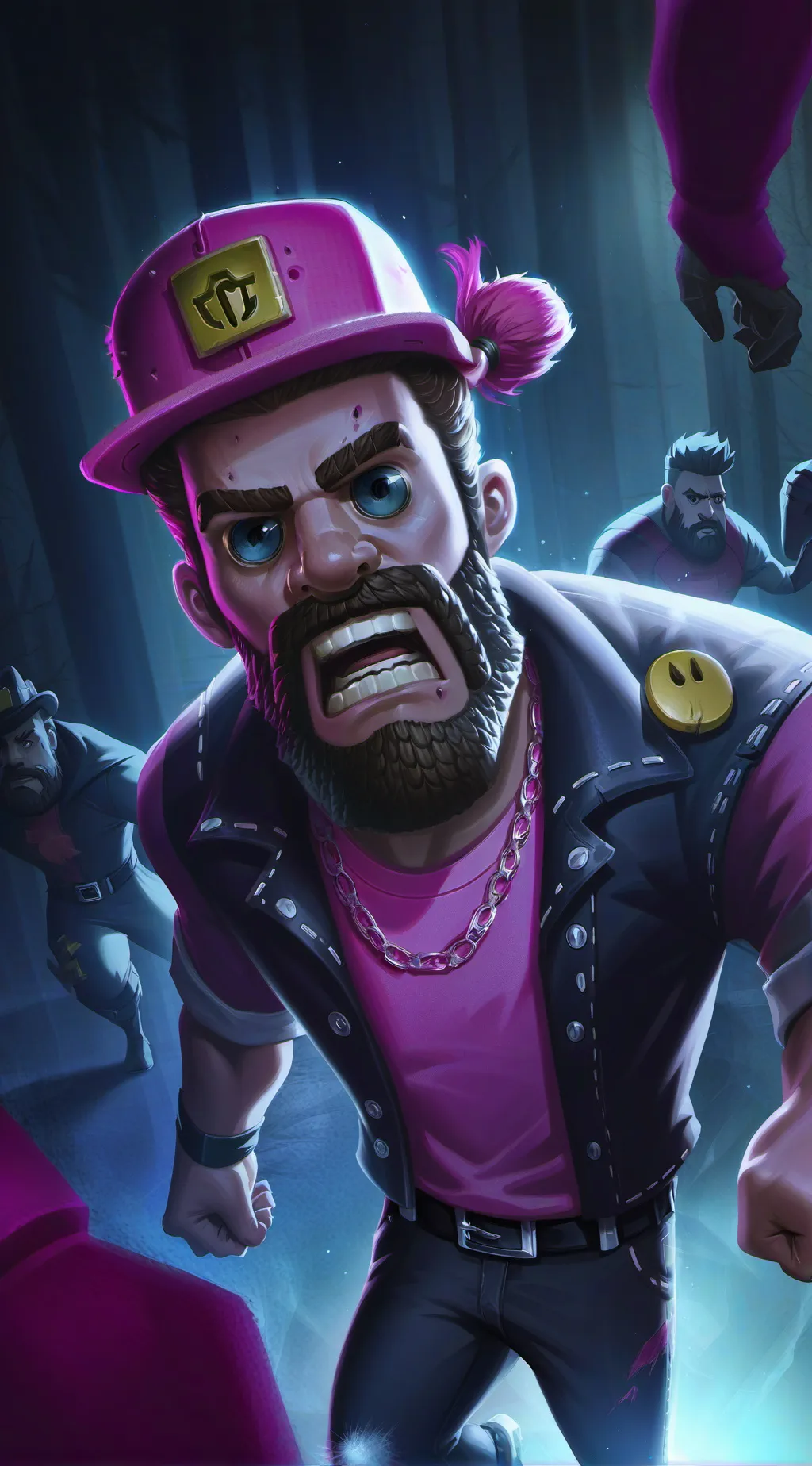 ai character: infecte angest ig background