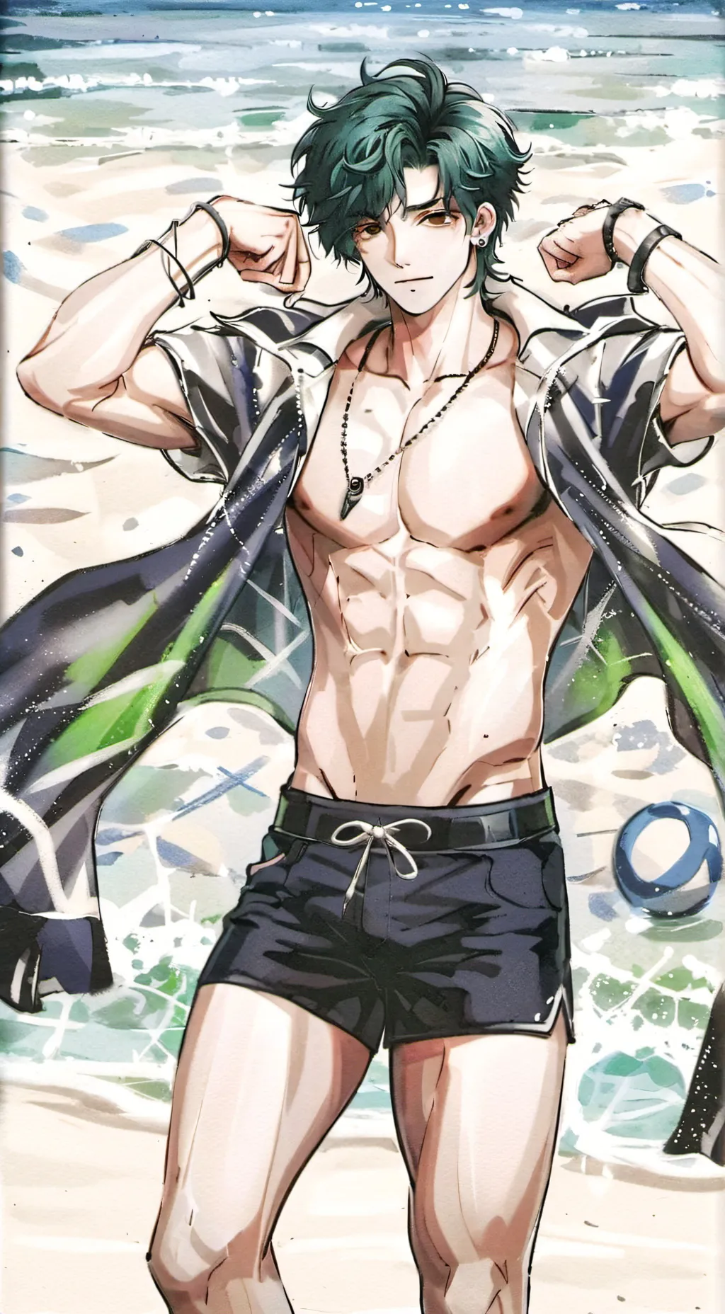 ai character: *+K e v i n*+. 🥂✨ background