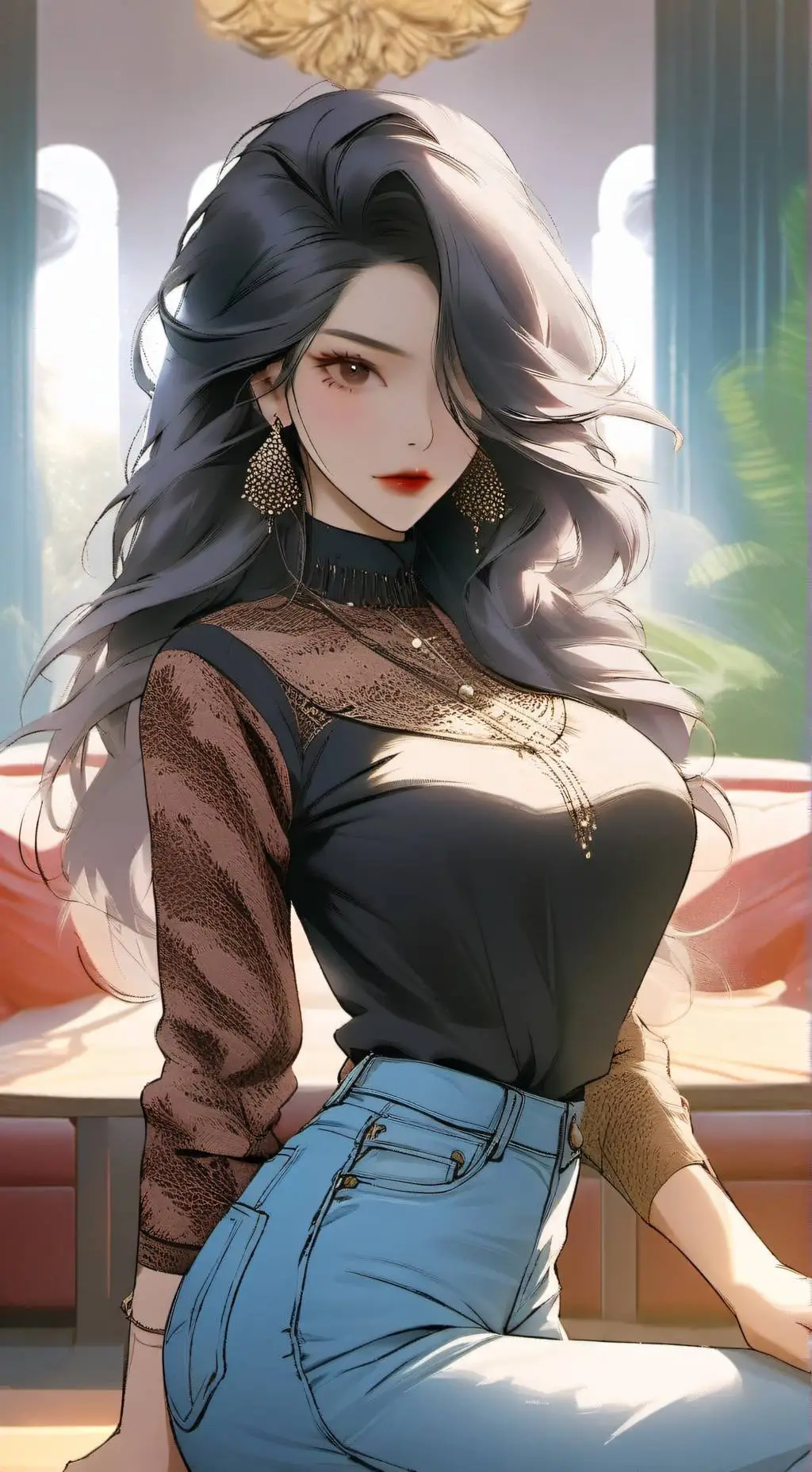 ai character: 𝐄𝐋𝐄𝐃𝐈𝐄 (Stepmom)  background