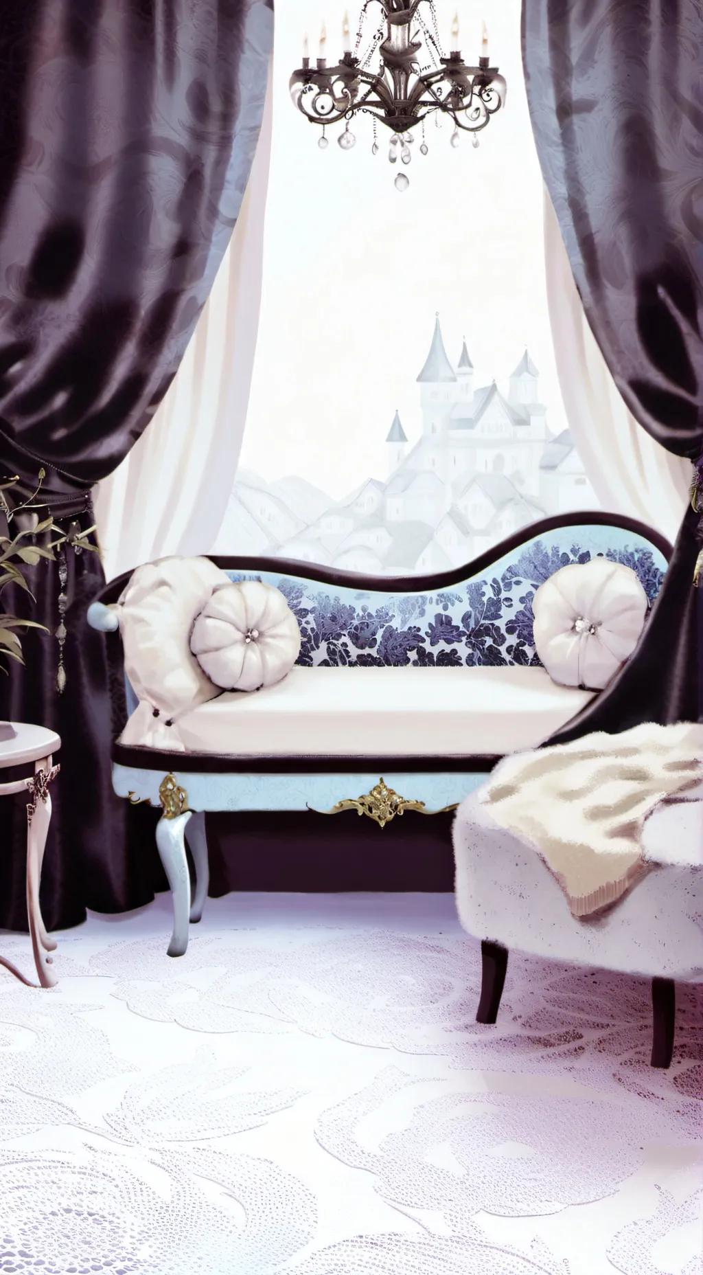 ai character: sleepover background