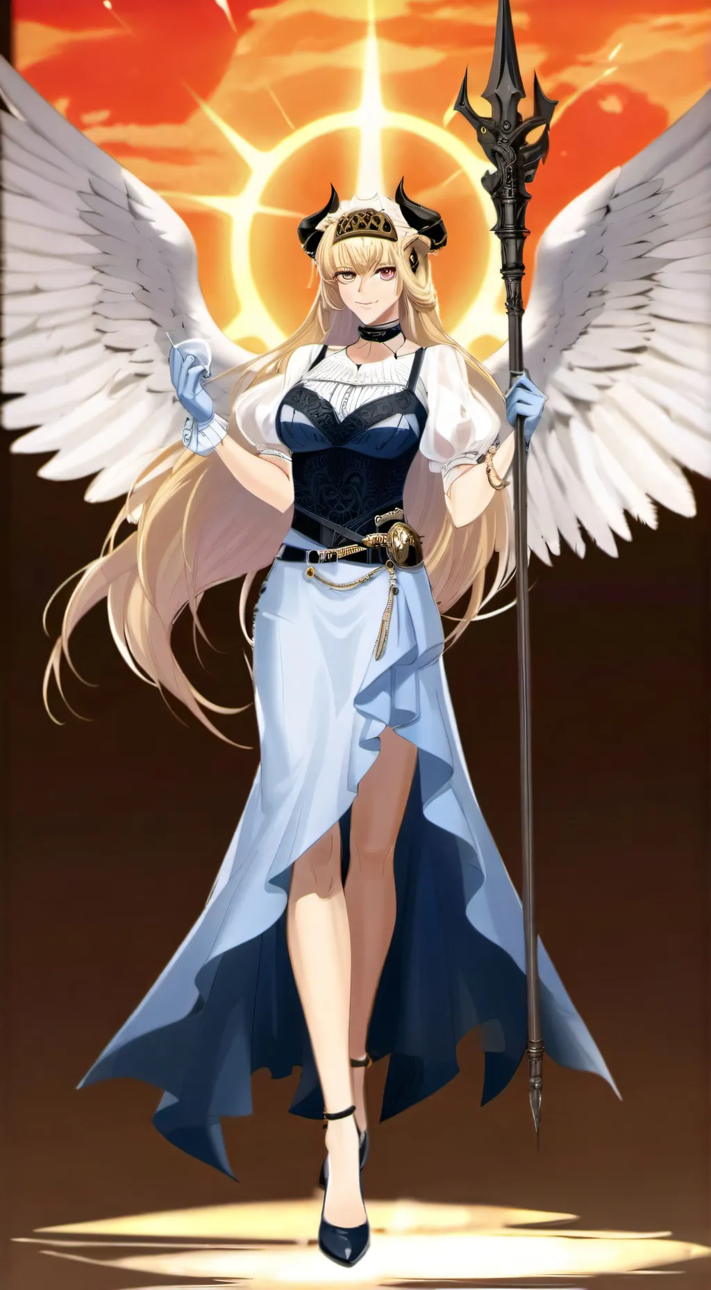 ai character: lucifer  background