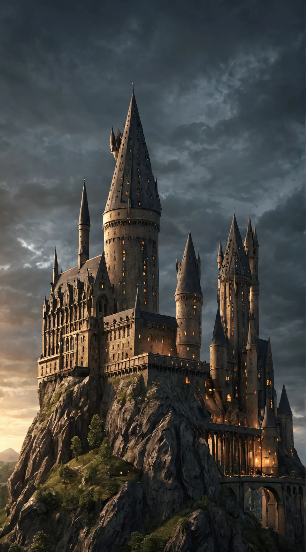 ai character: Hogwarts😩 background