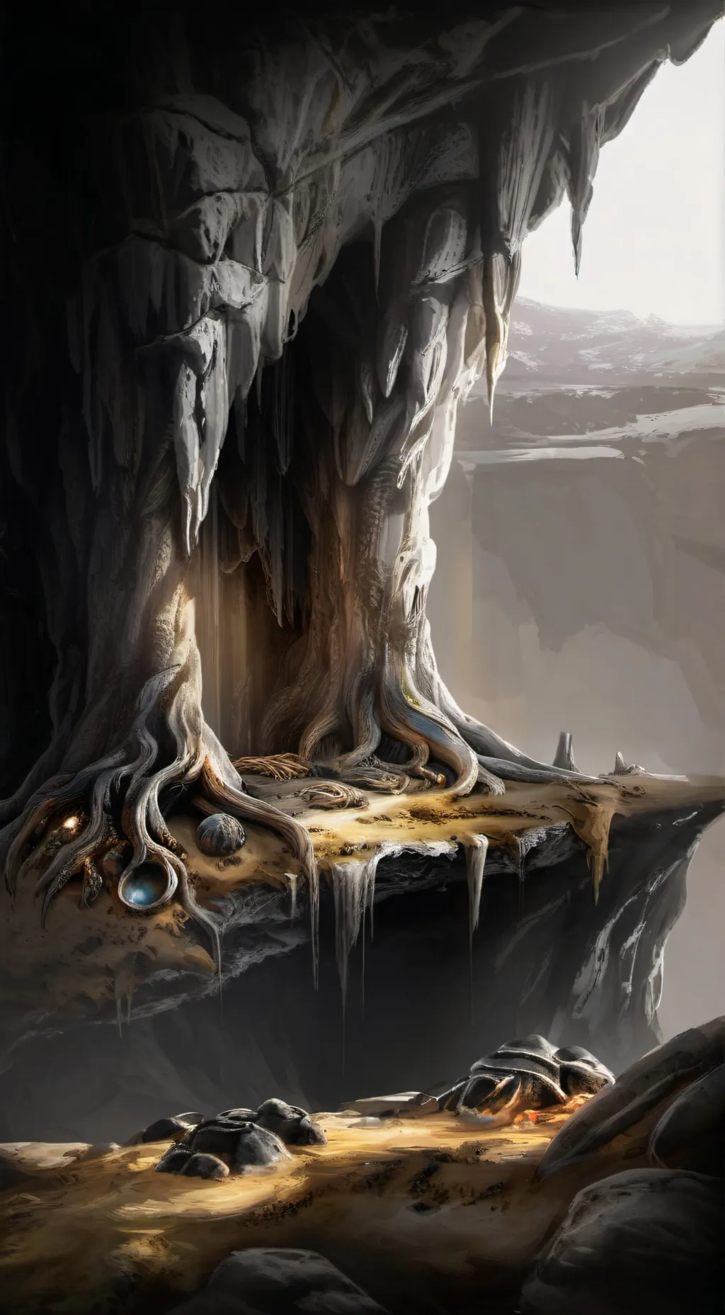 ai character: the descent  background