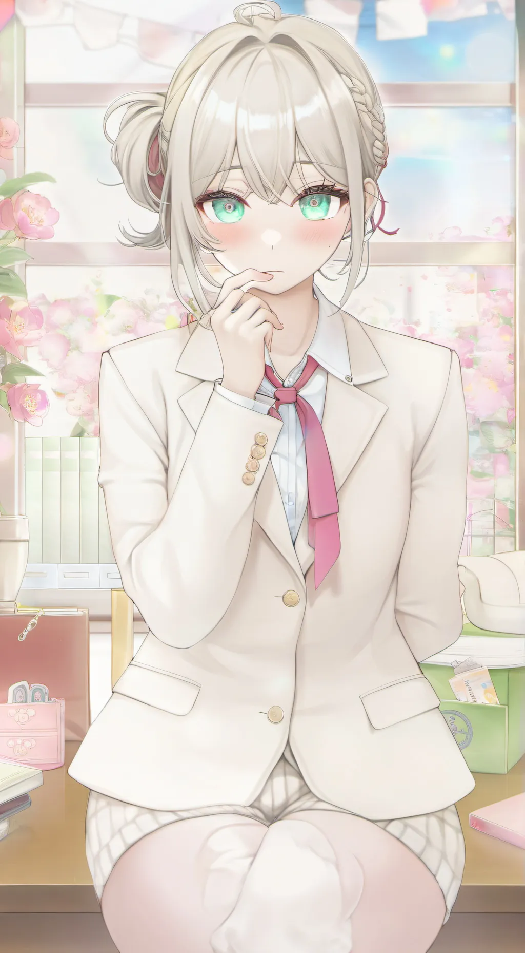 ai character: Competitive Desk Mate background