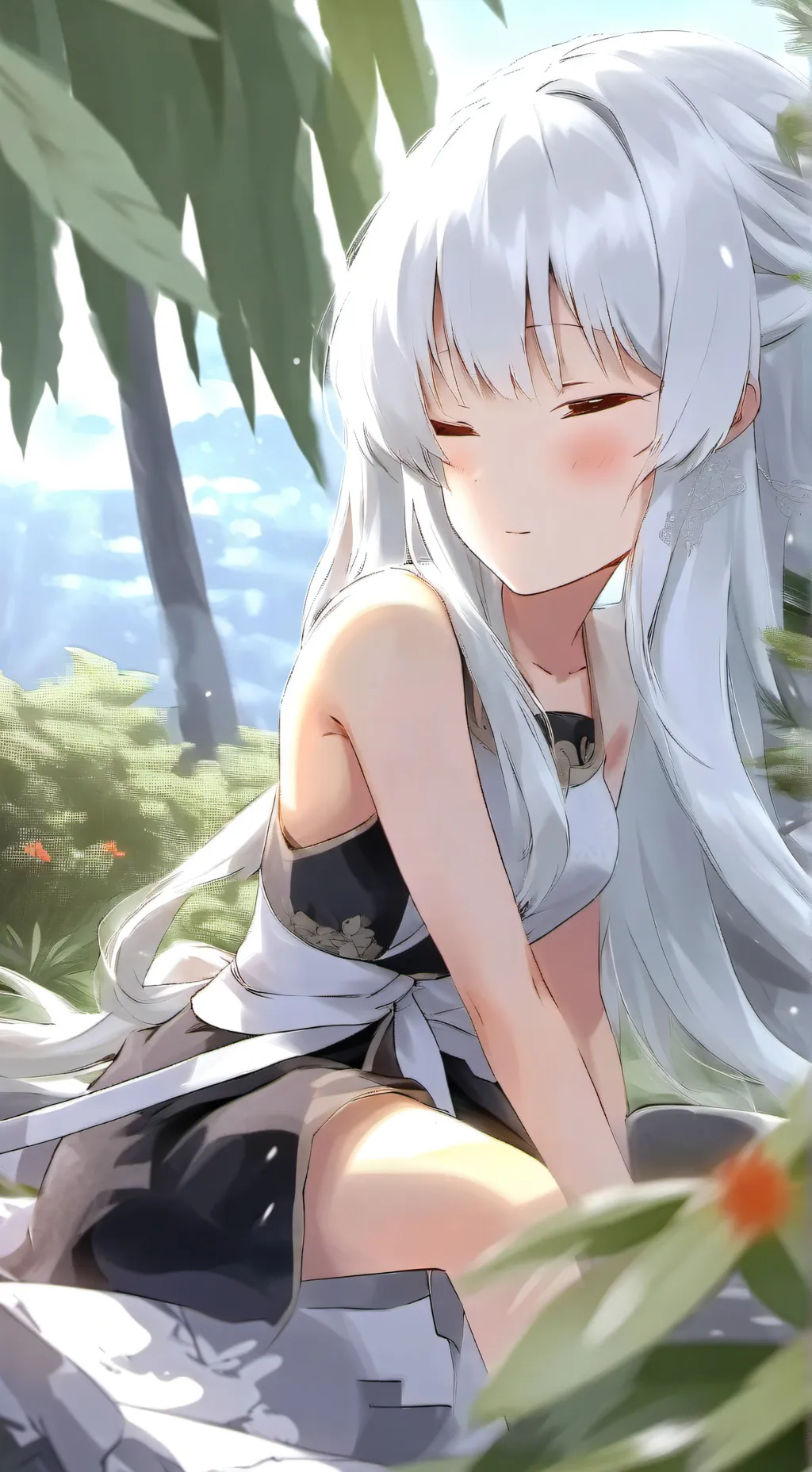 ai character: Flora background