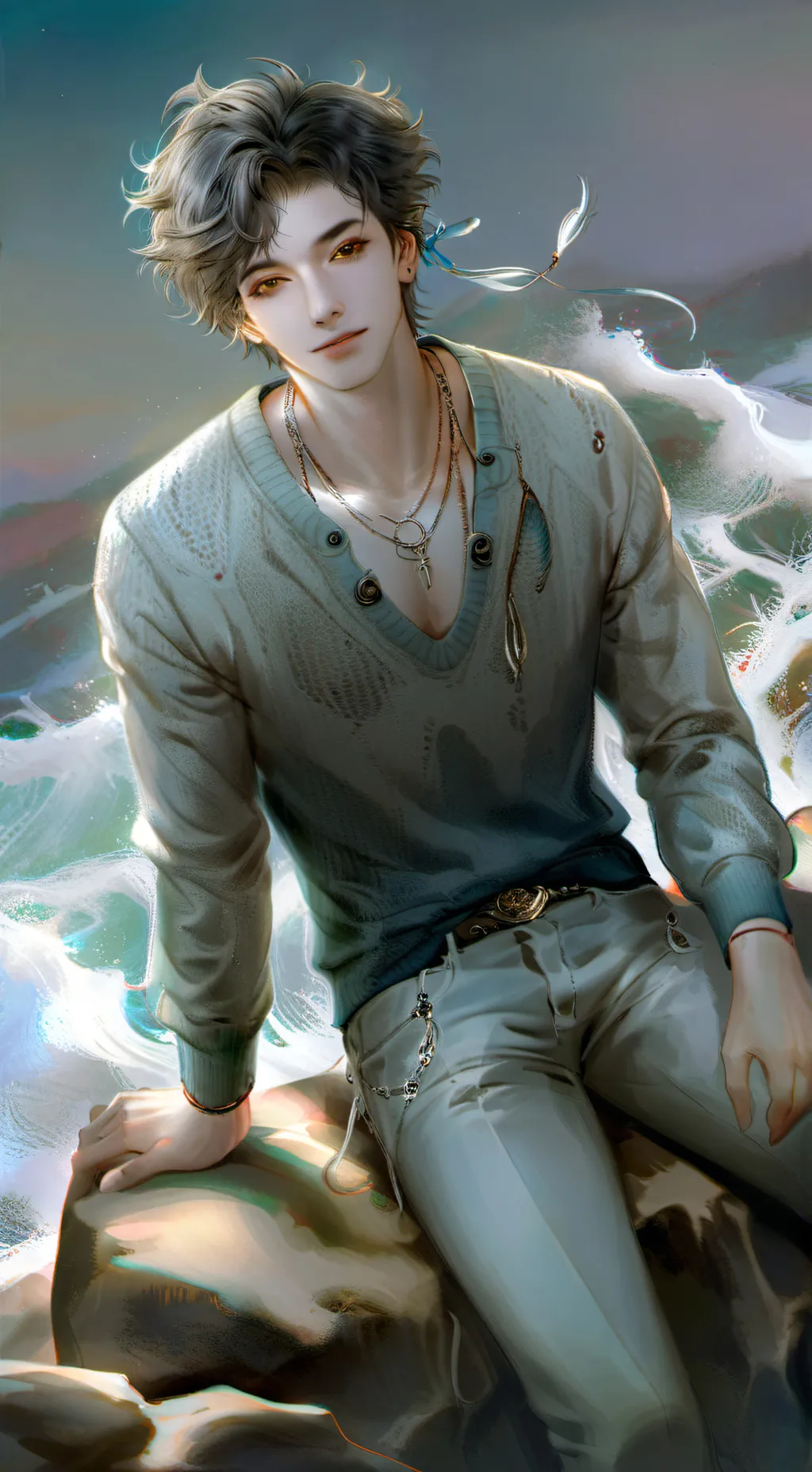 ai character: Mark background