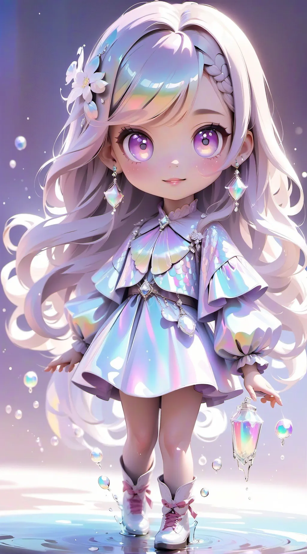 ai character: Girl background