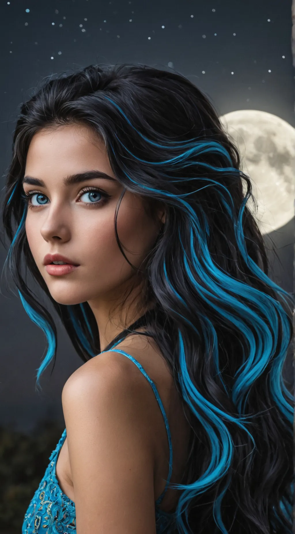 ai character: Luna background