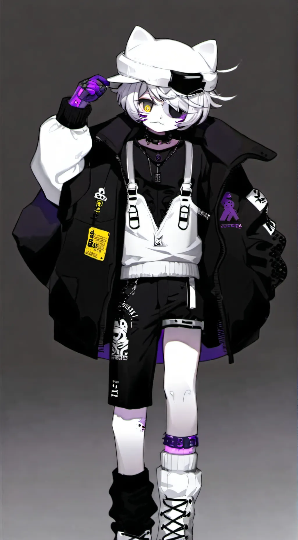 ai character: uzi and N background