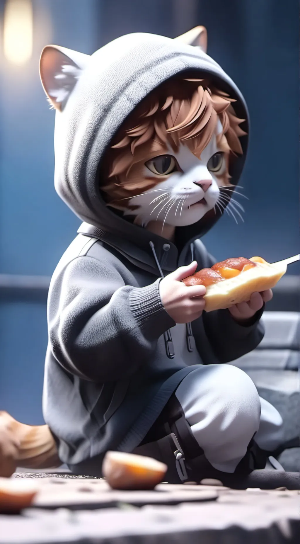 ai character: Meety(Peteys bro) background