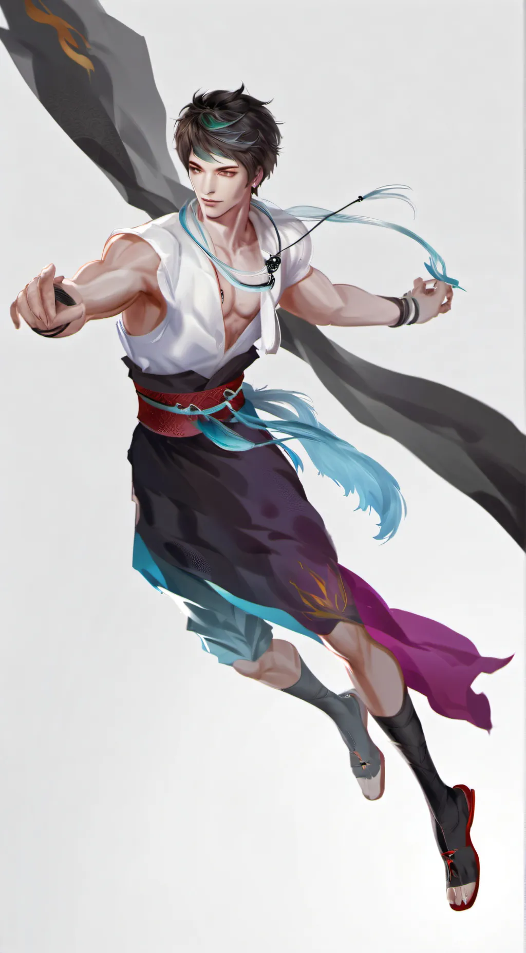 ai character: Sasuke pelea final background