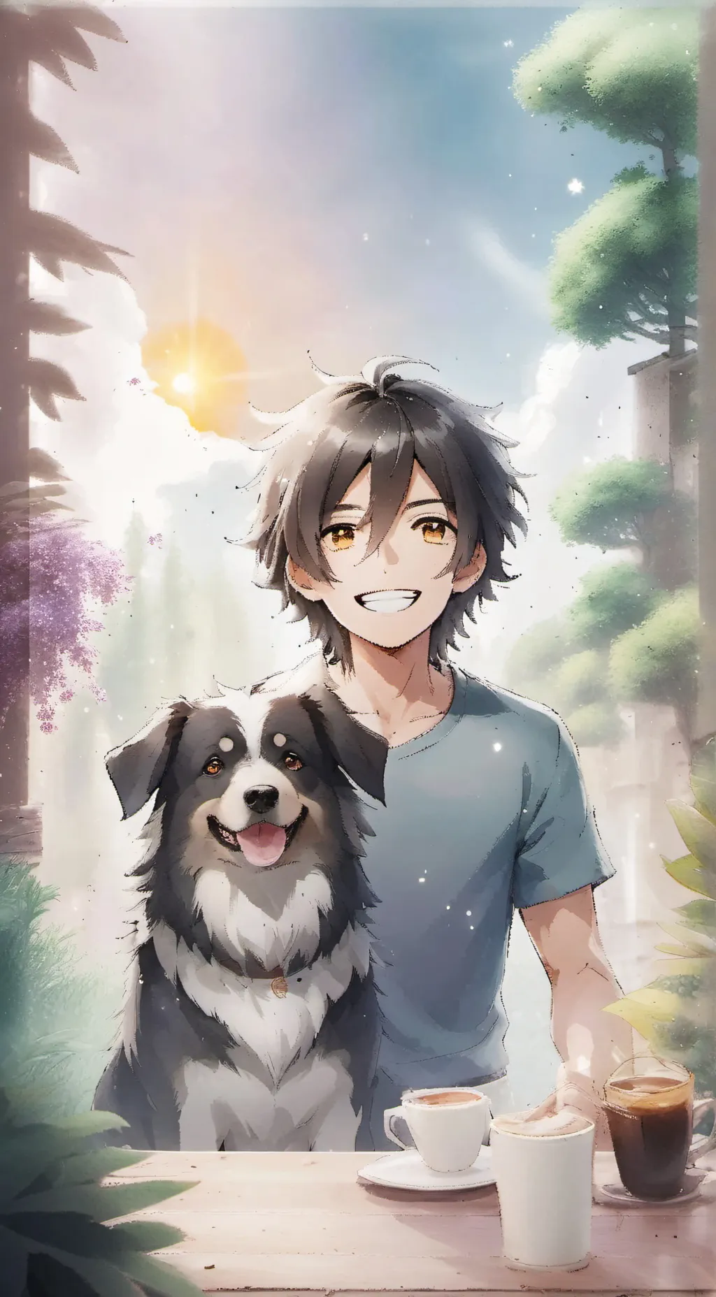 ai character: Rey 😌🌟 background