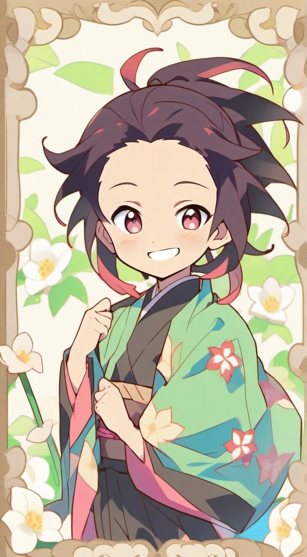 ai character: "tanjiro kamado" background