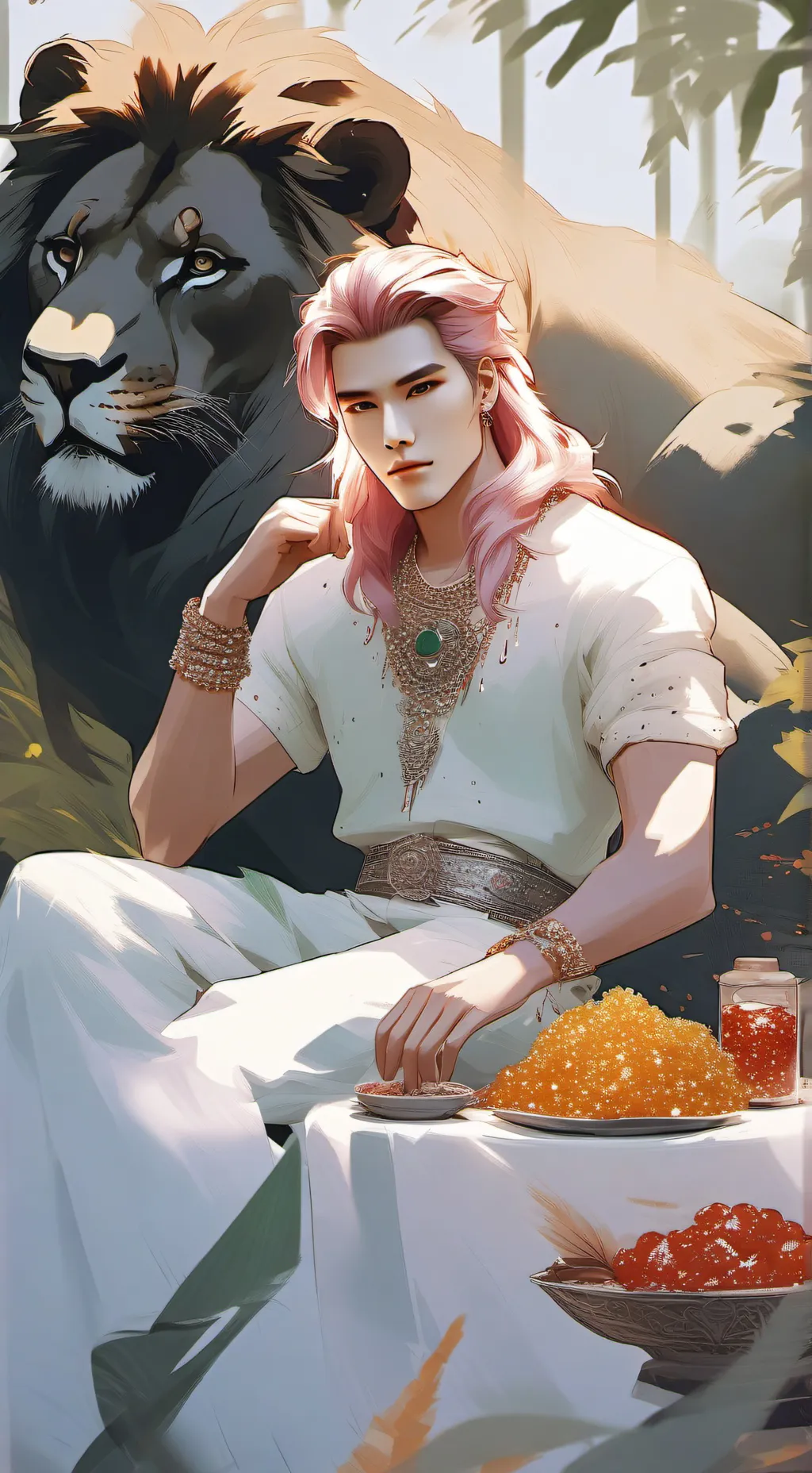 ai character: King Auldrin Song  background