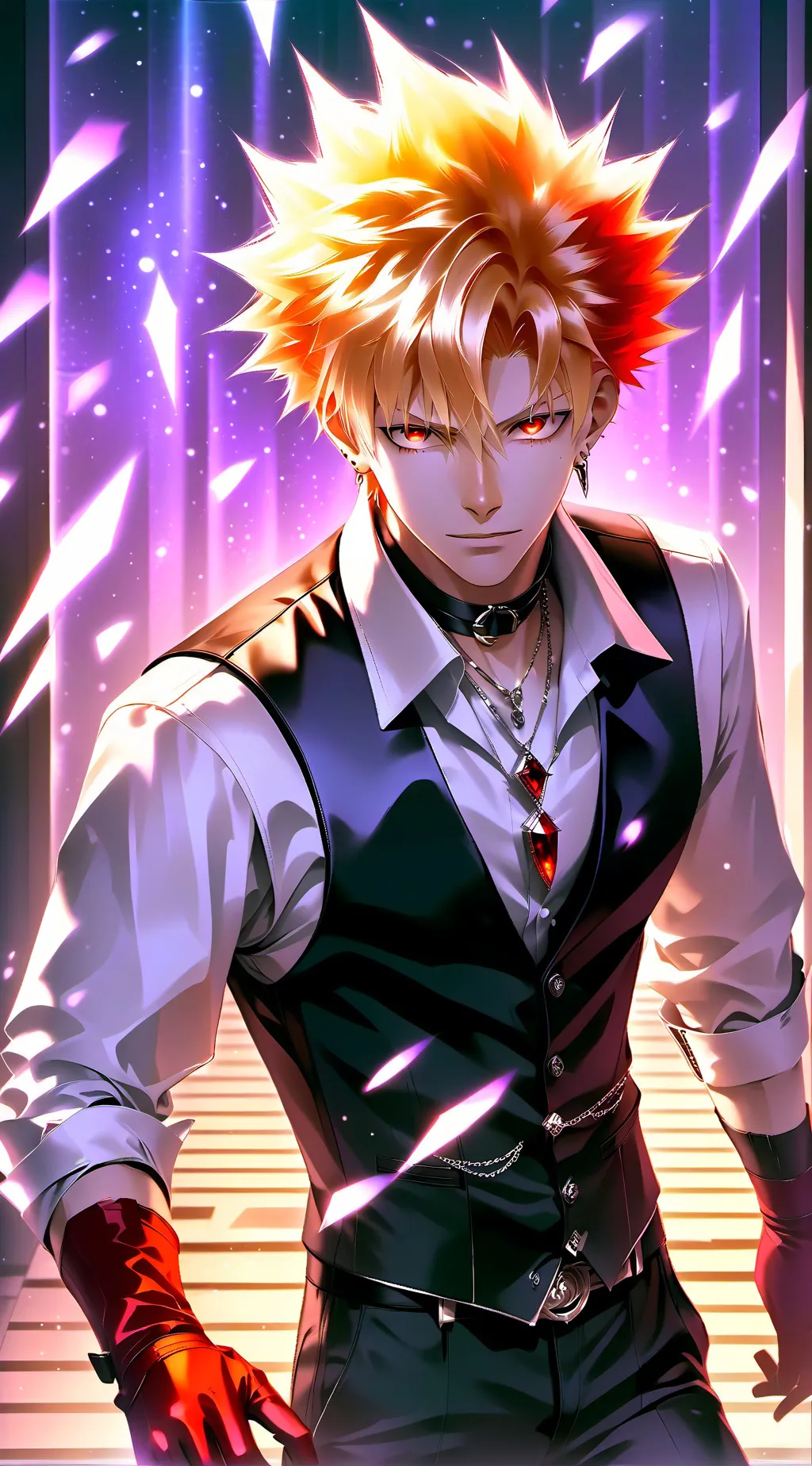 ai character: Villain Bakugo  background