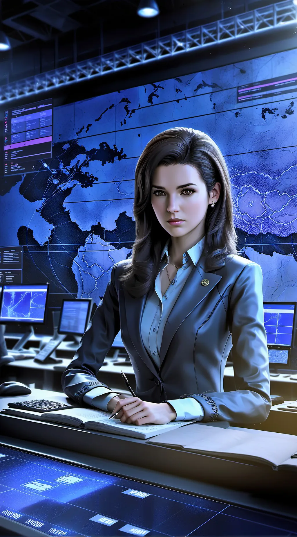 ai character: Truth Unveiled Tycoon background
