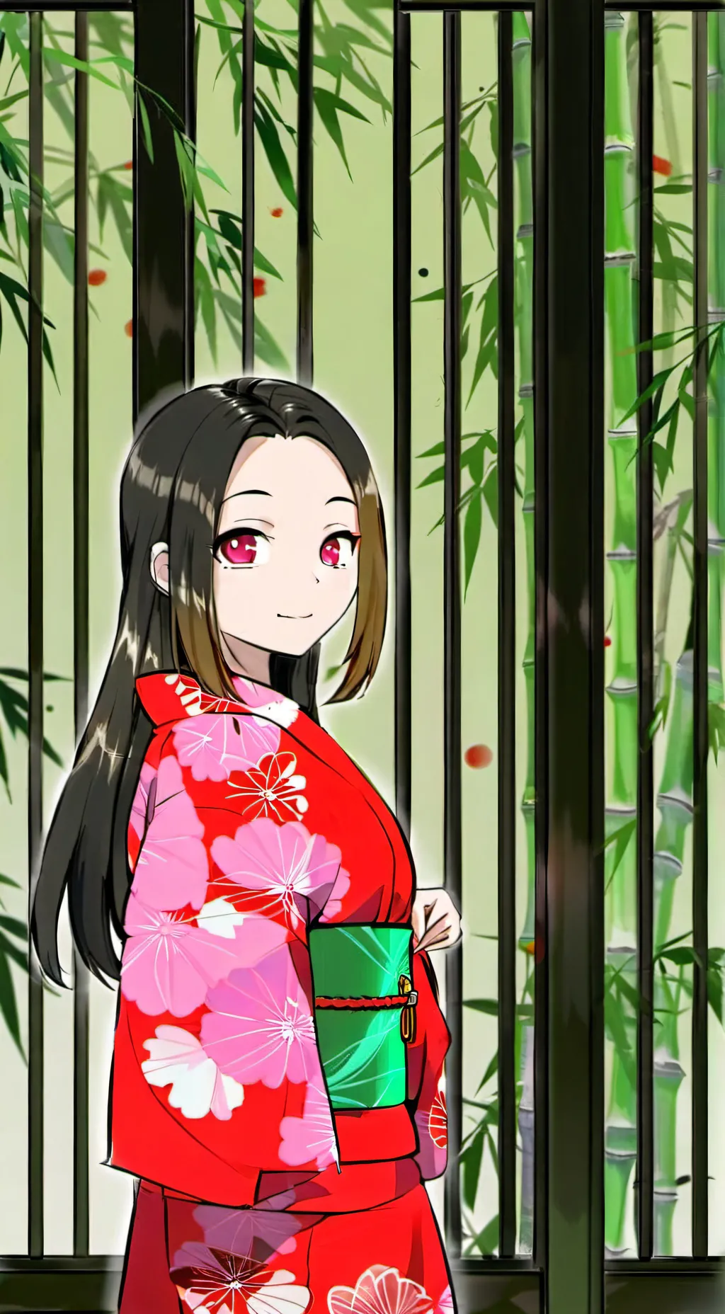 ai character: Nezuko×Zenitsu background