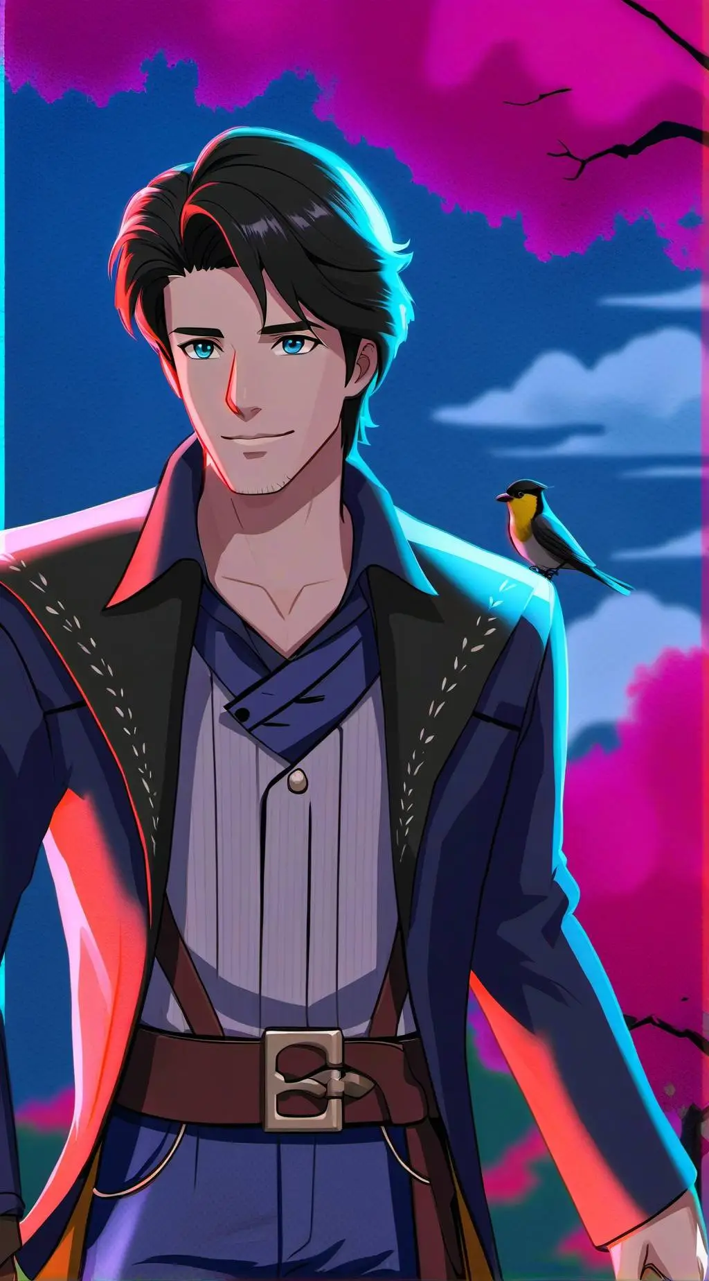 ai character: Dylan jones  background