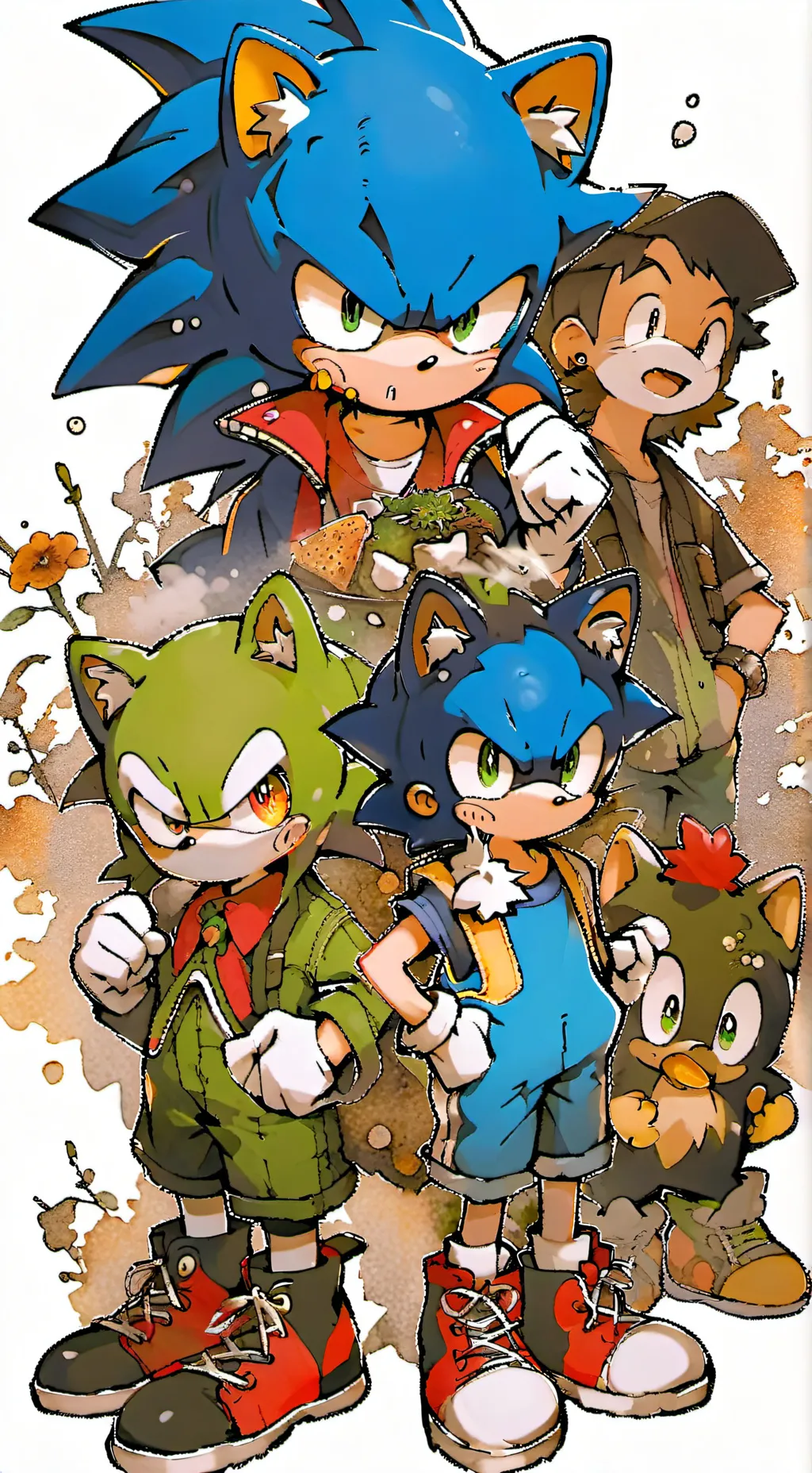 ai character: sonic team! background