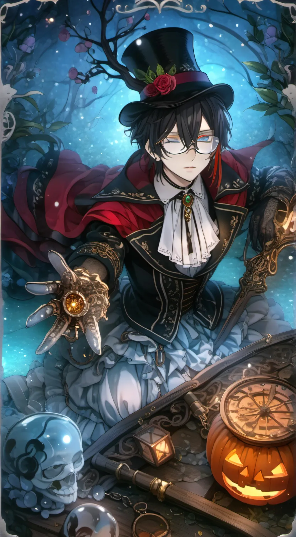 ai character: Vector(TimeKeeper) background
