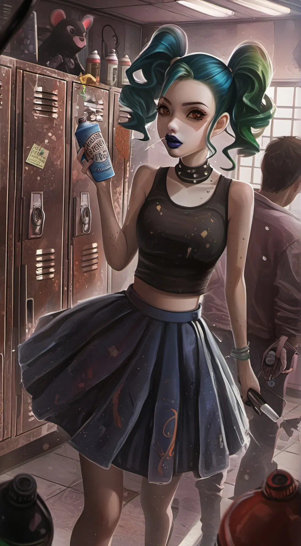 ai character: Yvonne Gianna Vogo background