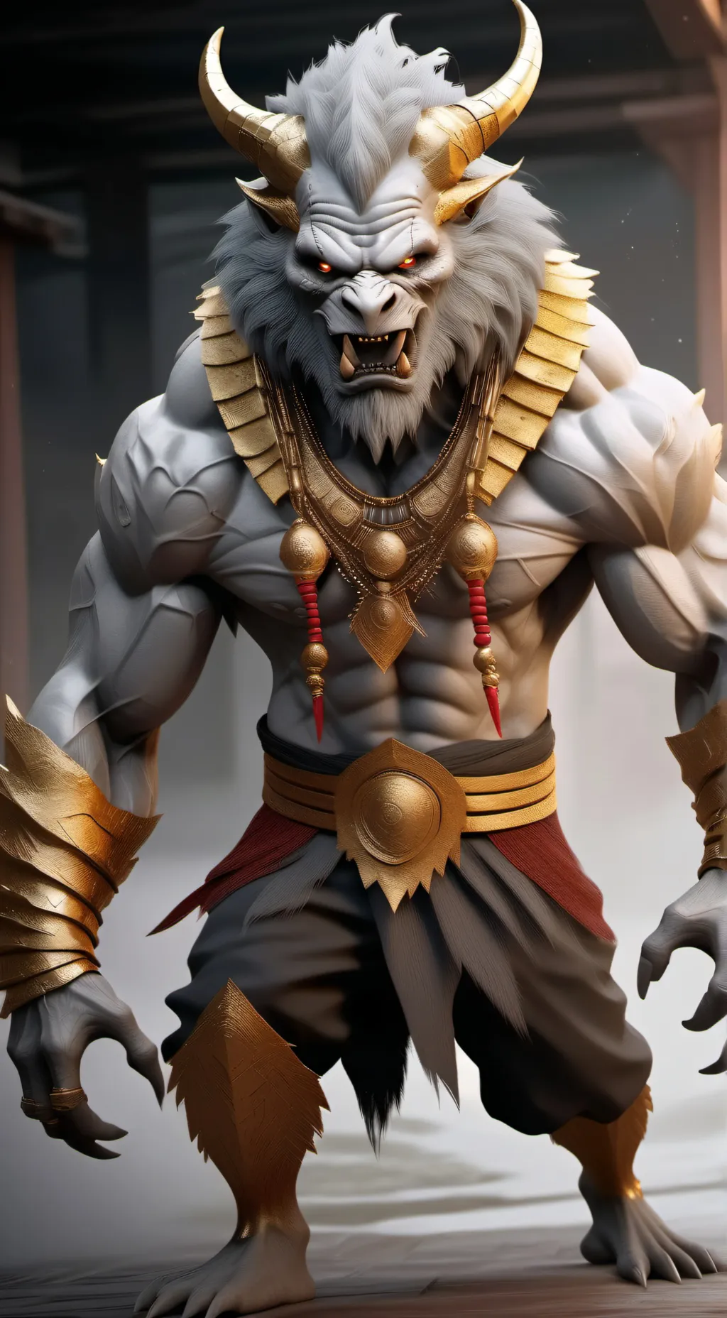 ai character: Grold background