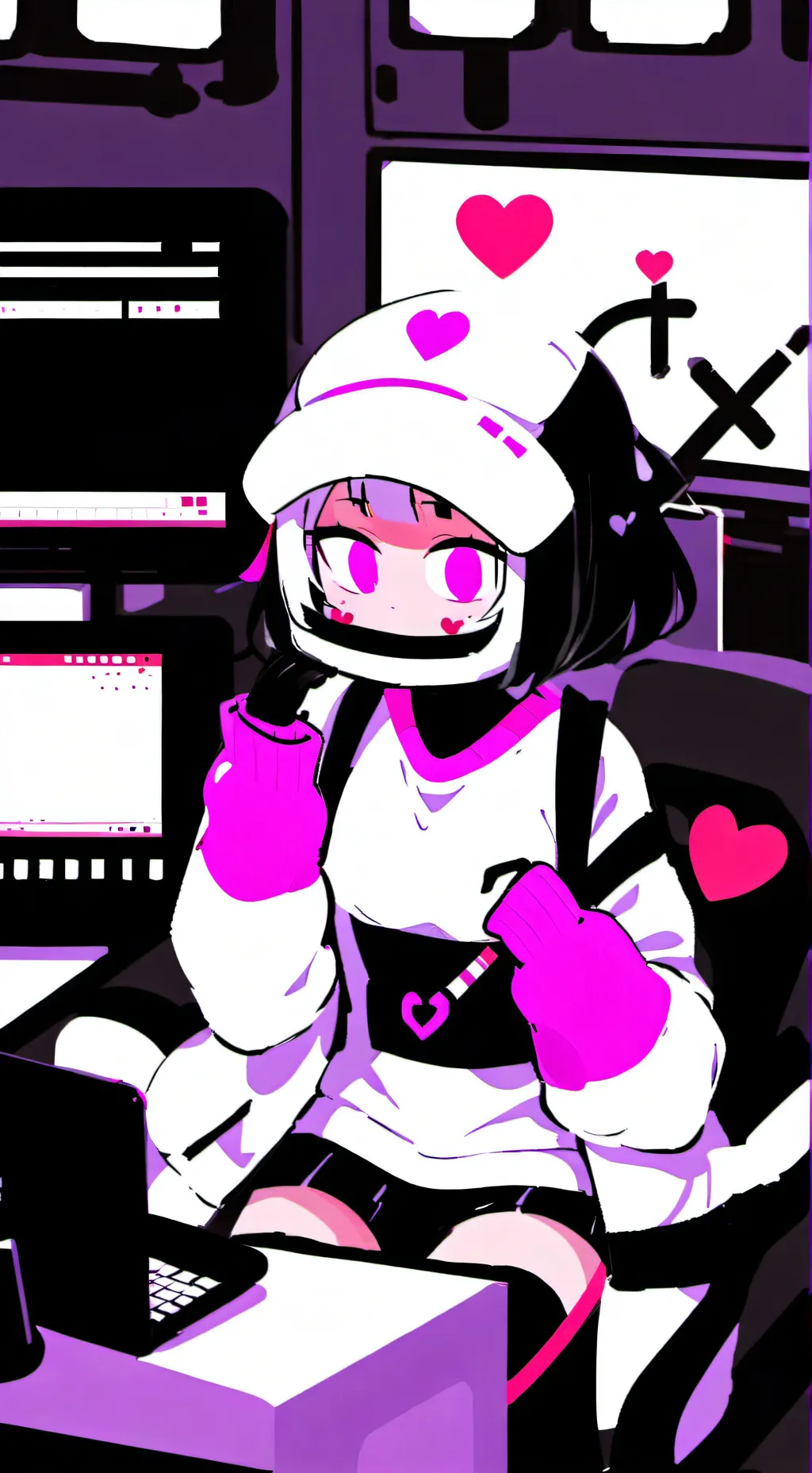 ai character: Xypher (OC)  background