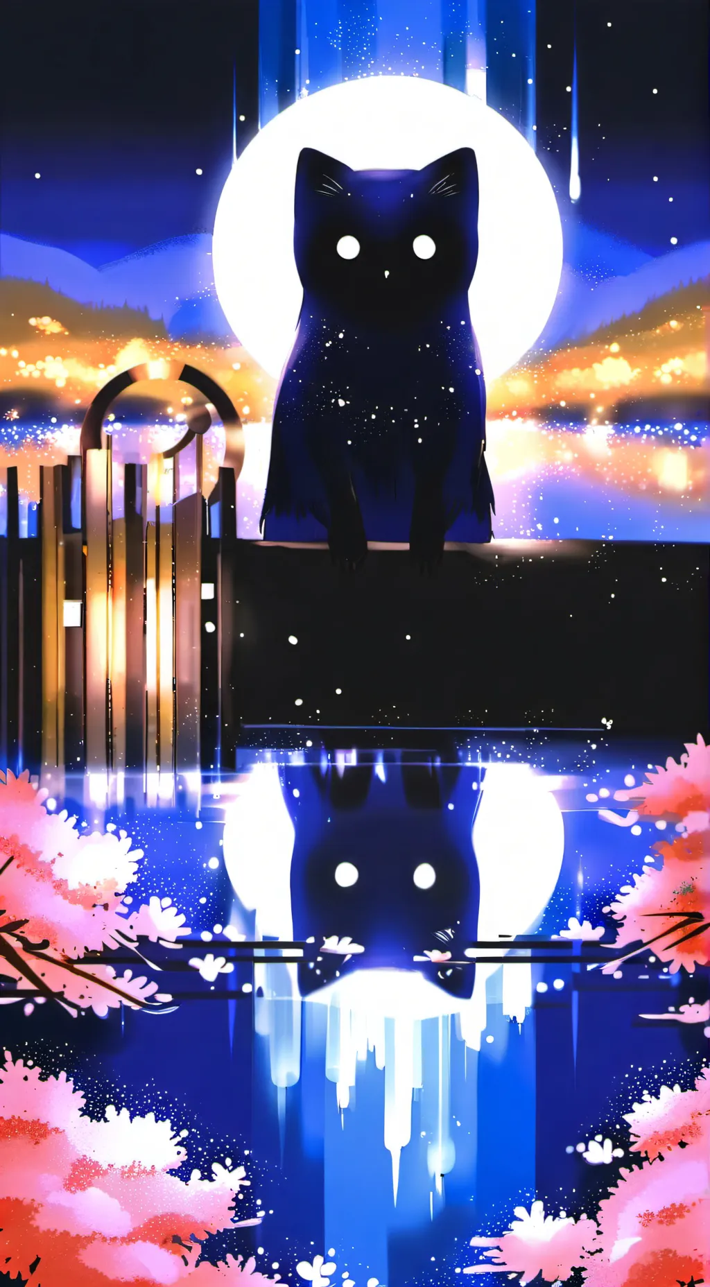 ai character: ☀️Sun and Moon!🌙 background