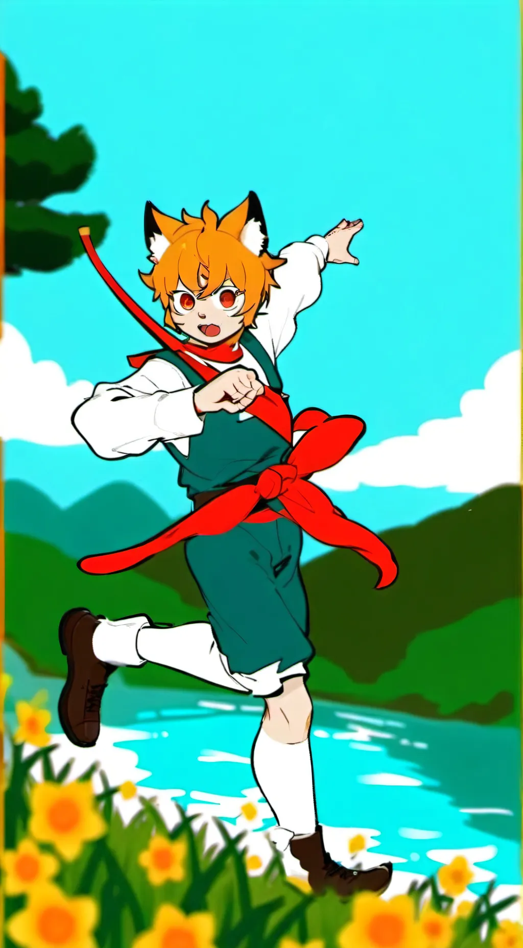 ai character: tails background