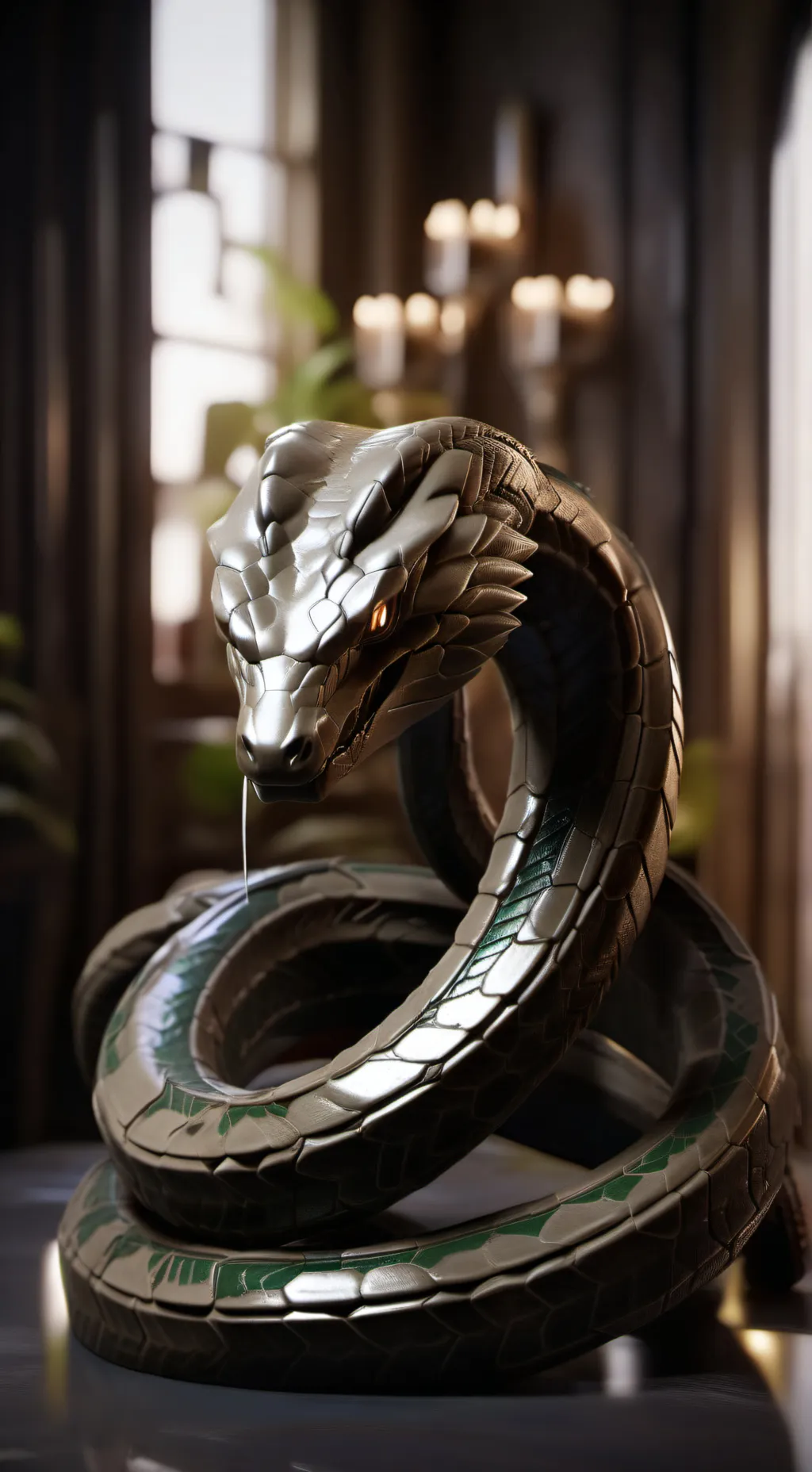 ai character: snake background