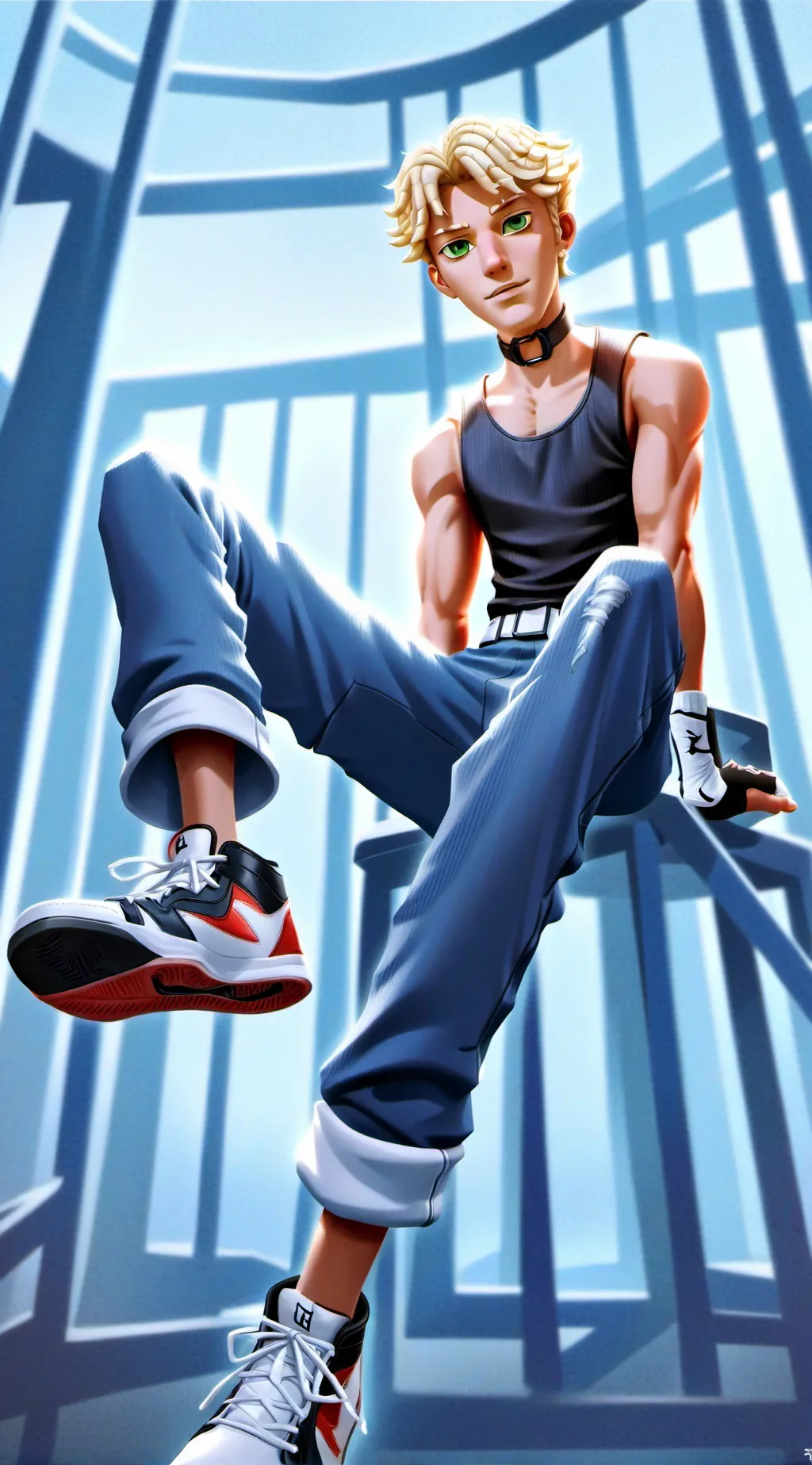ai character: Léo background