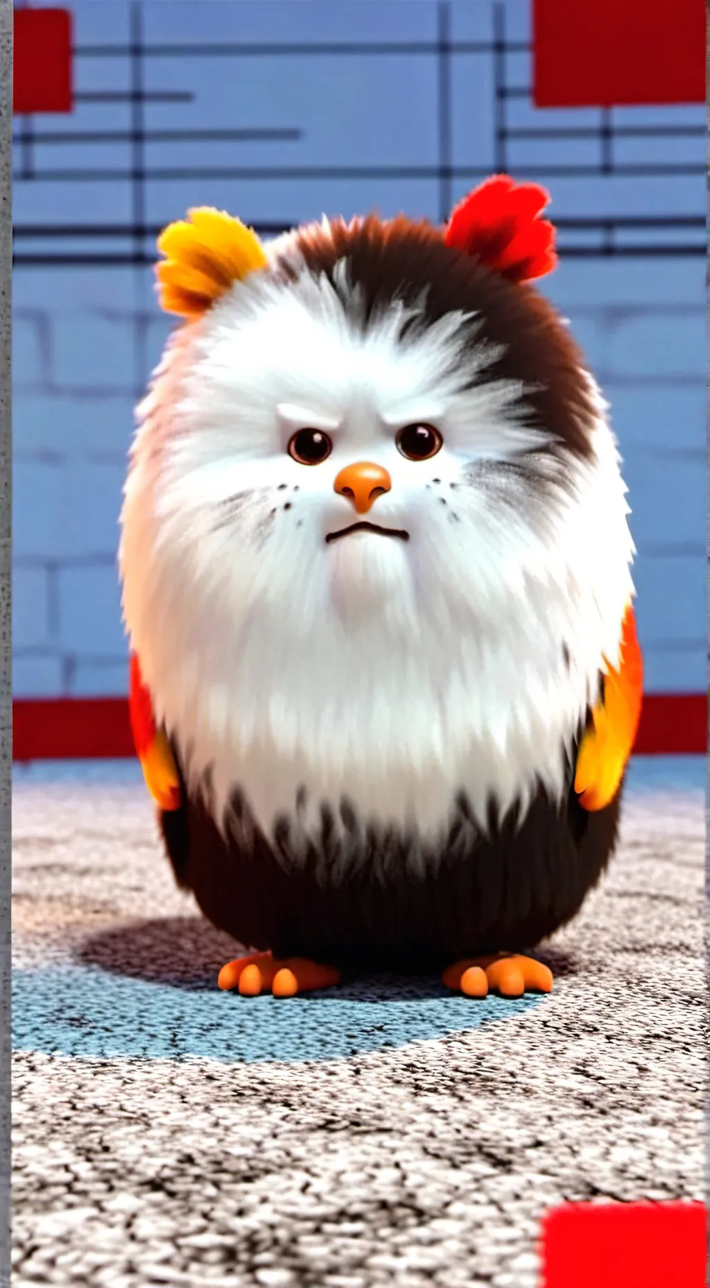 ai character: Fluffy background