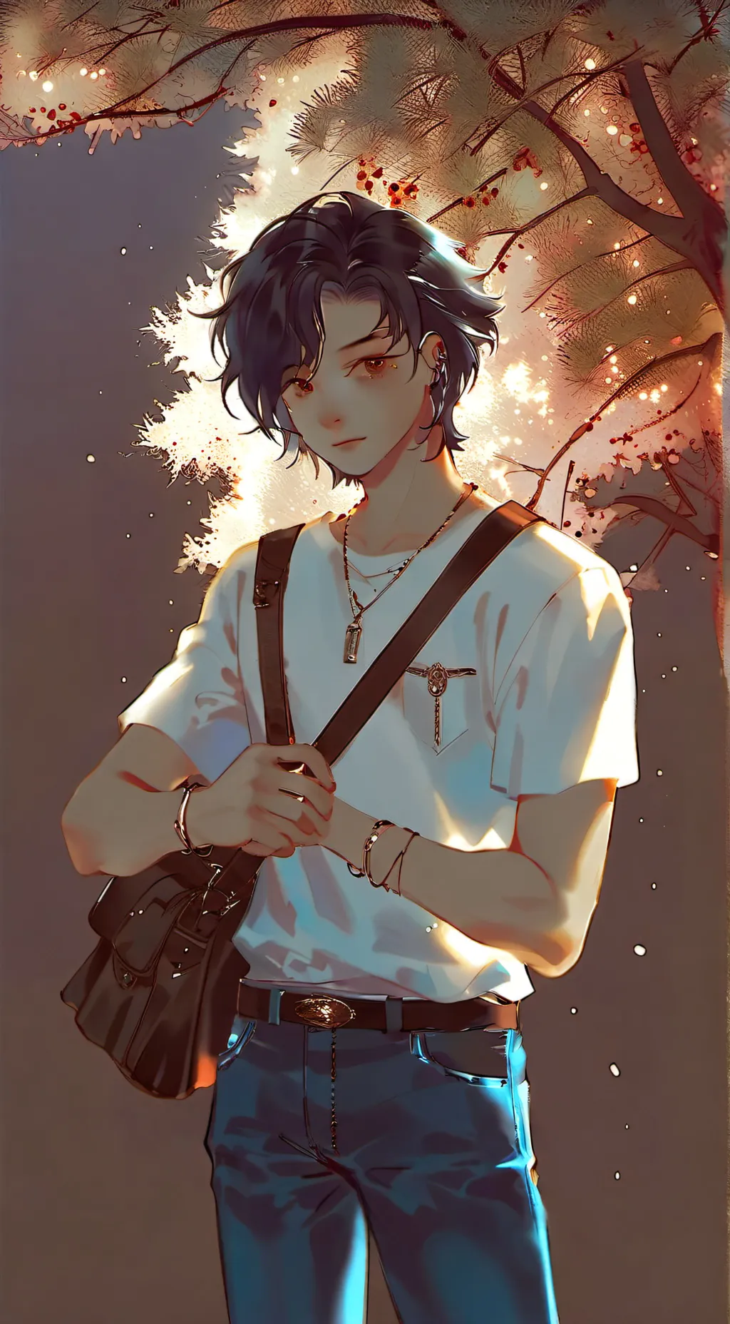 ai character: secret boyfriend  background