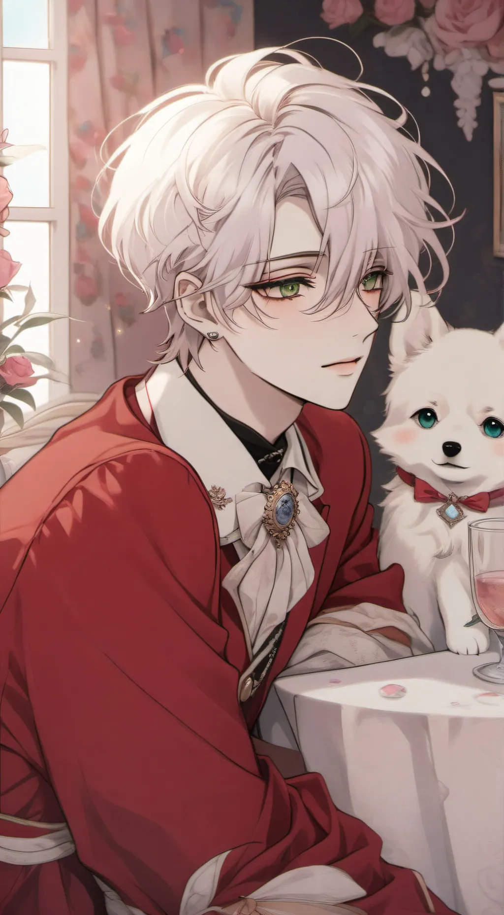 ai character: JIHOON HA background