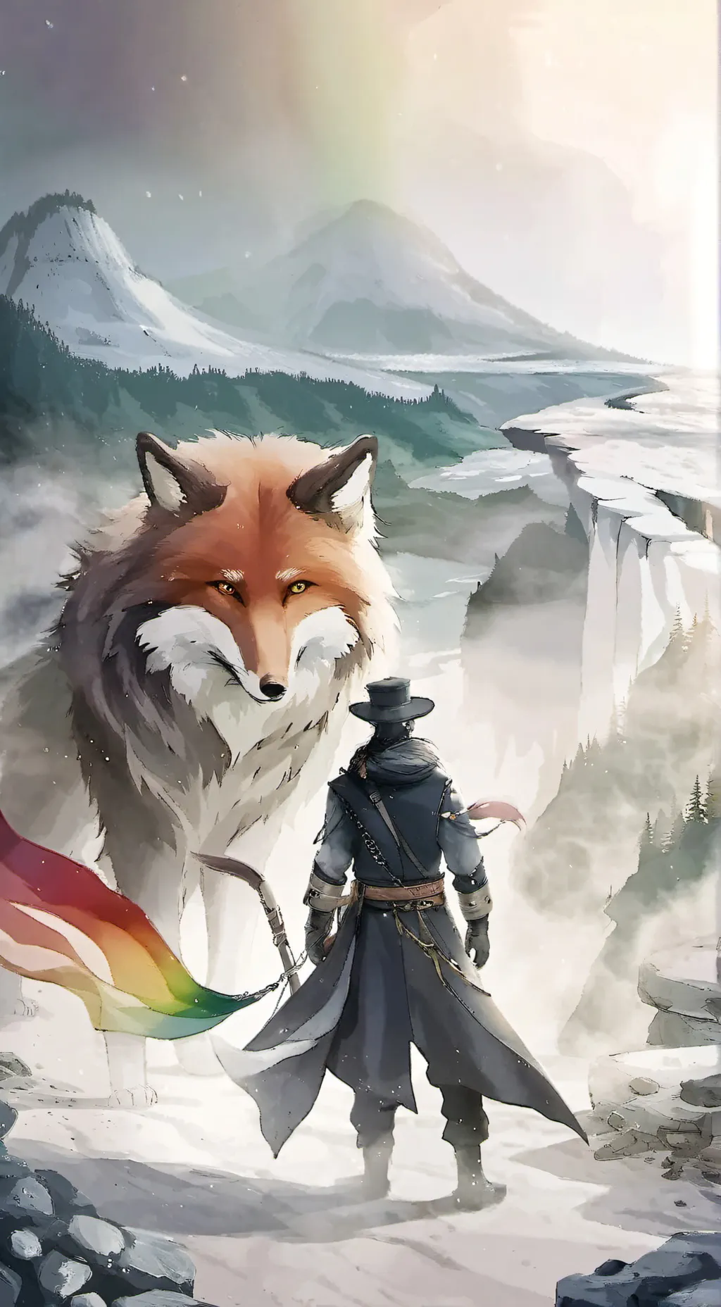 ai character: Foxidale  background