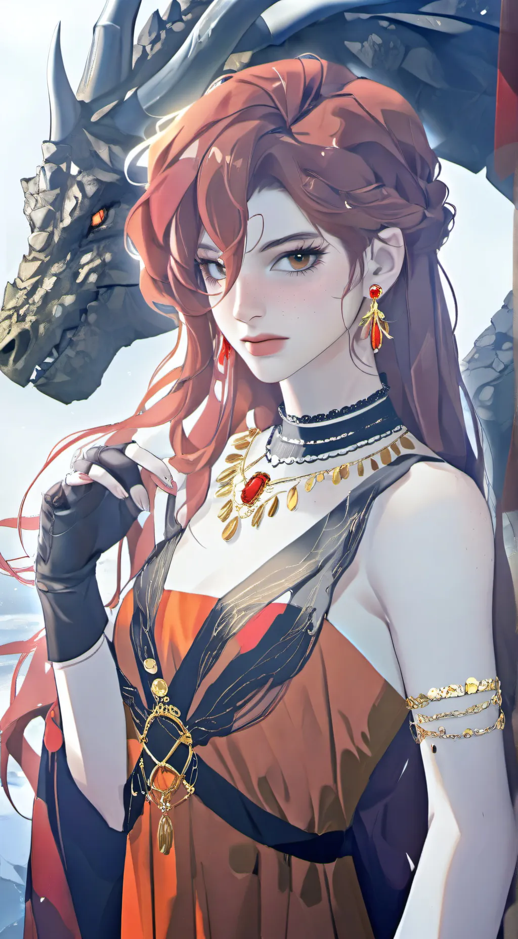 ai character: Ember Flameheart background