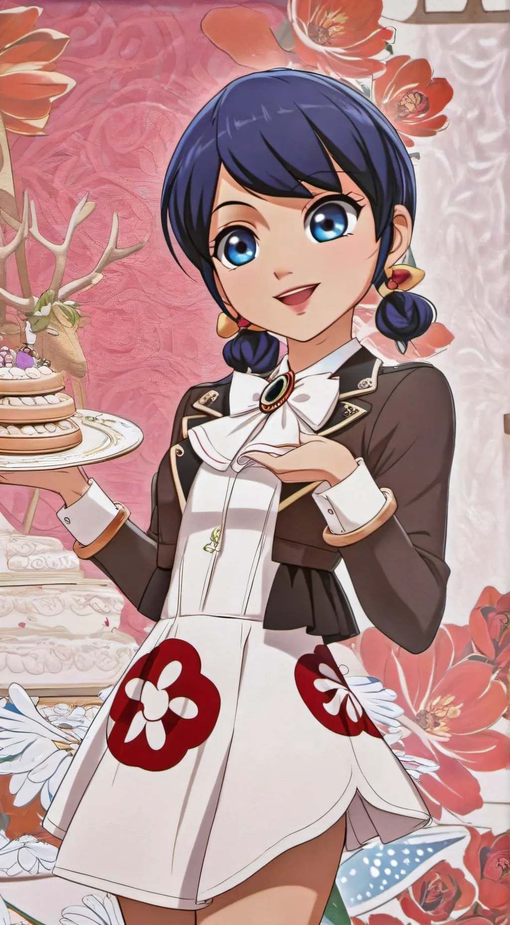 ai character: Marinette Dupain-c background