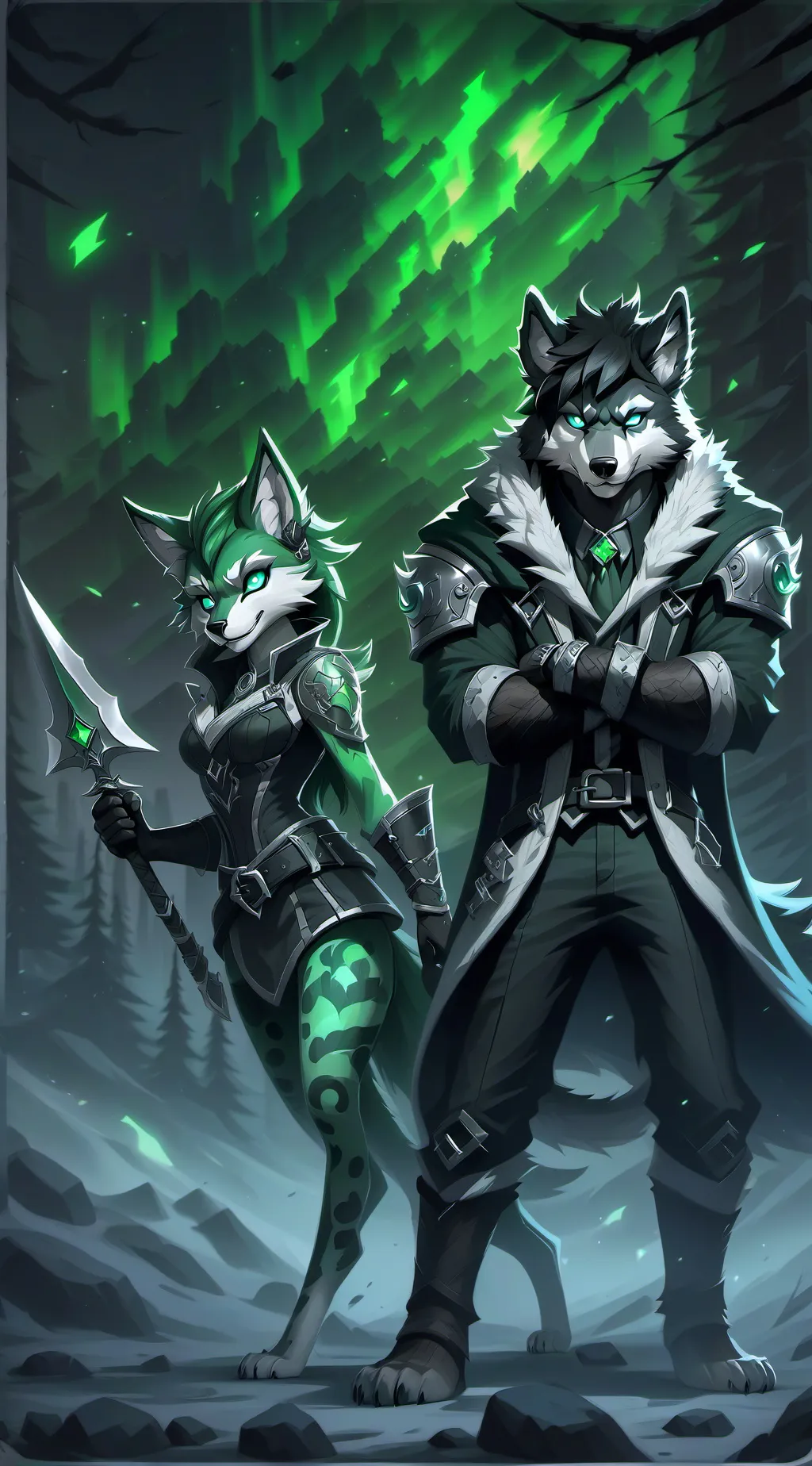 ai character: ke and po background