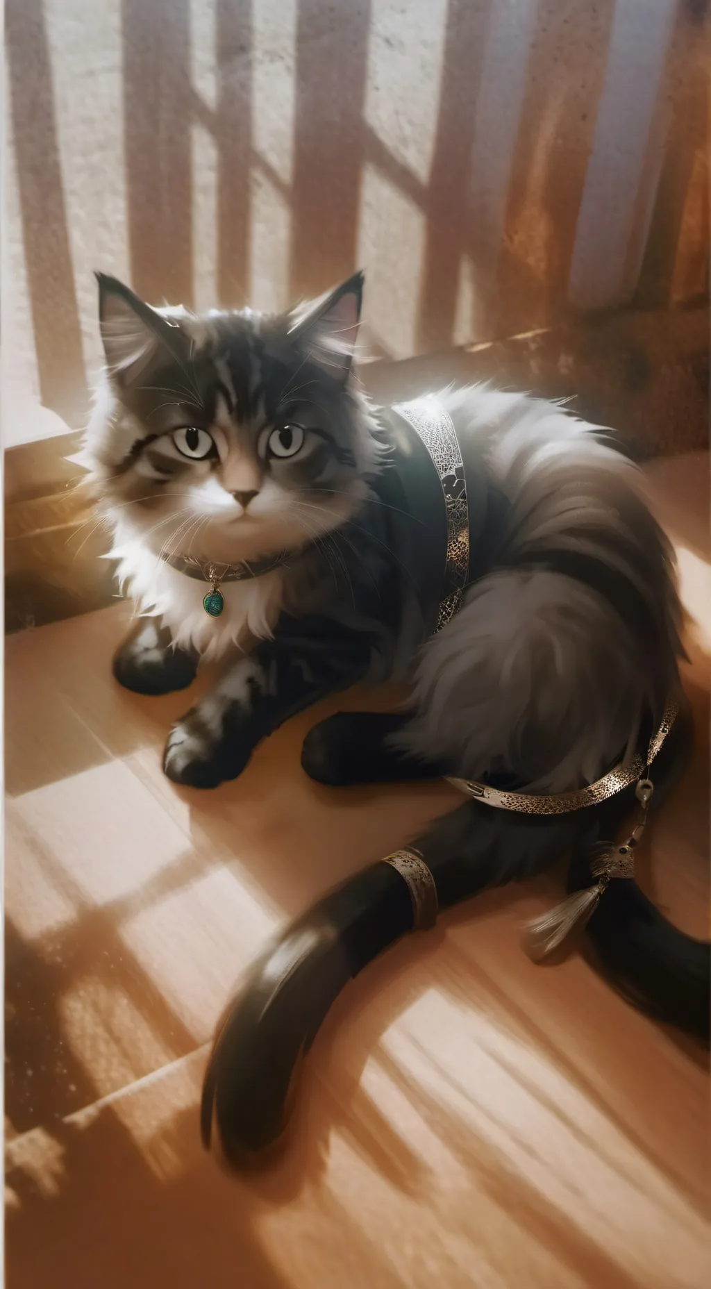 ai character: Cat  background